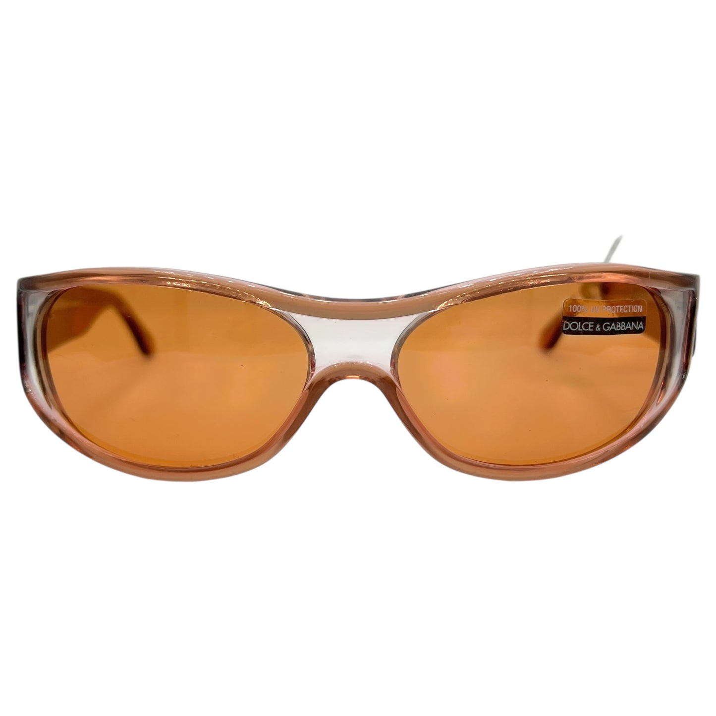 Dolce & Gabbana DG725S Orange & Clear Oval Sunglasses
