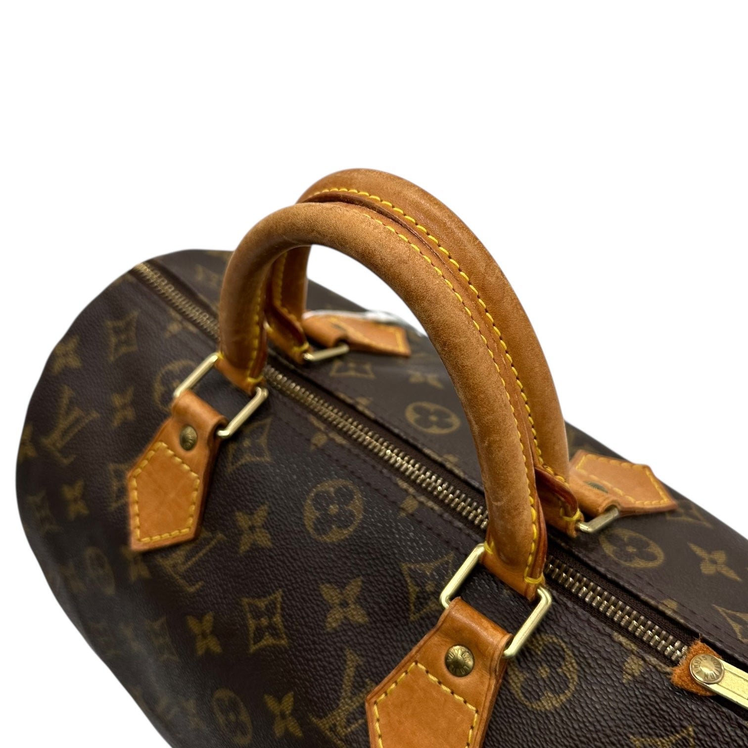 Louis Vuitton Brown Monogram Canvas Speedy 30 Bag - Outfit Repeater
