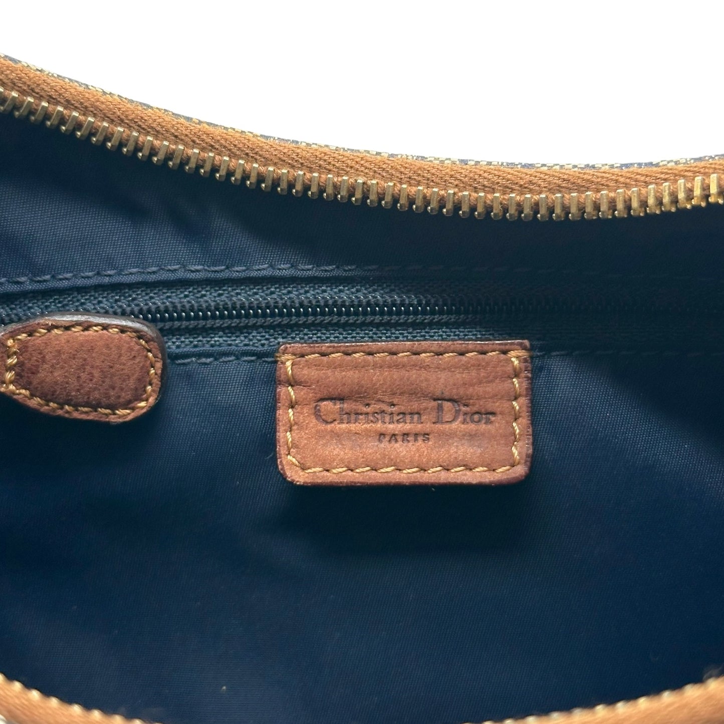 Christian Dior Navy Blue Trotter Street Chic Crescent Shoulder Bag - Outfit Repeater