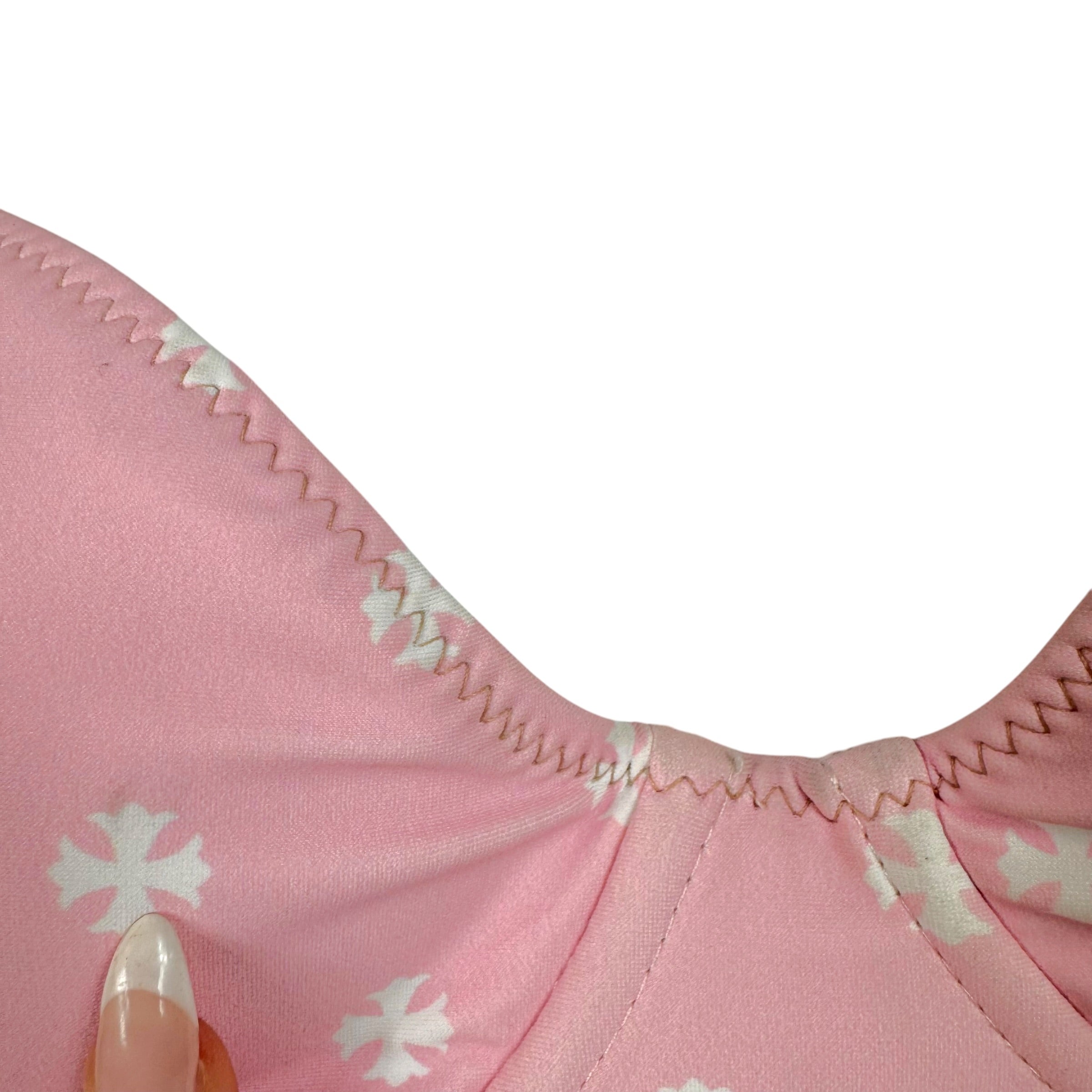 Chrome Hearts Pink Cross Print Bikini Set Size L/S – Outfit Repeater
