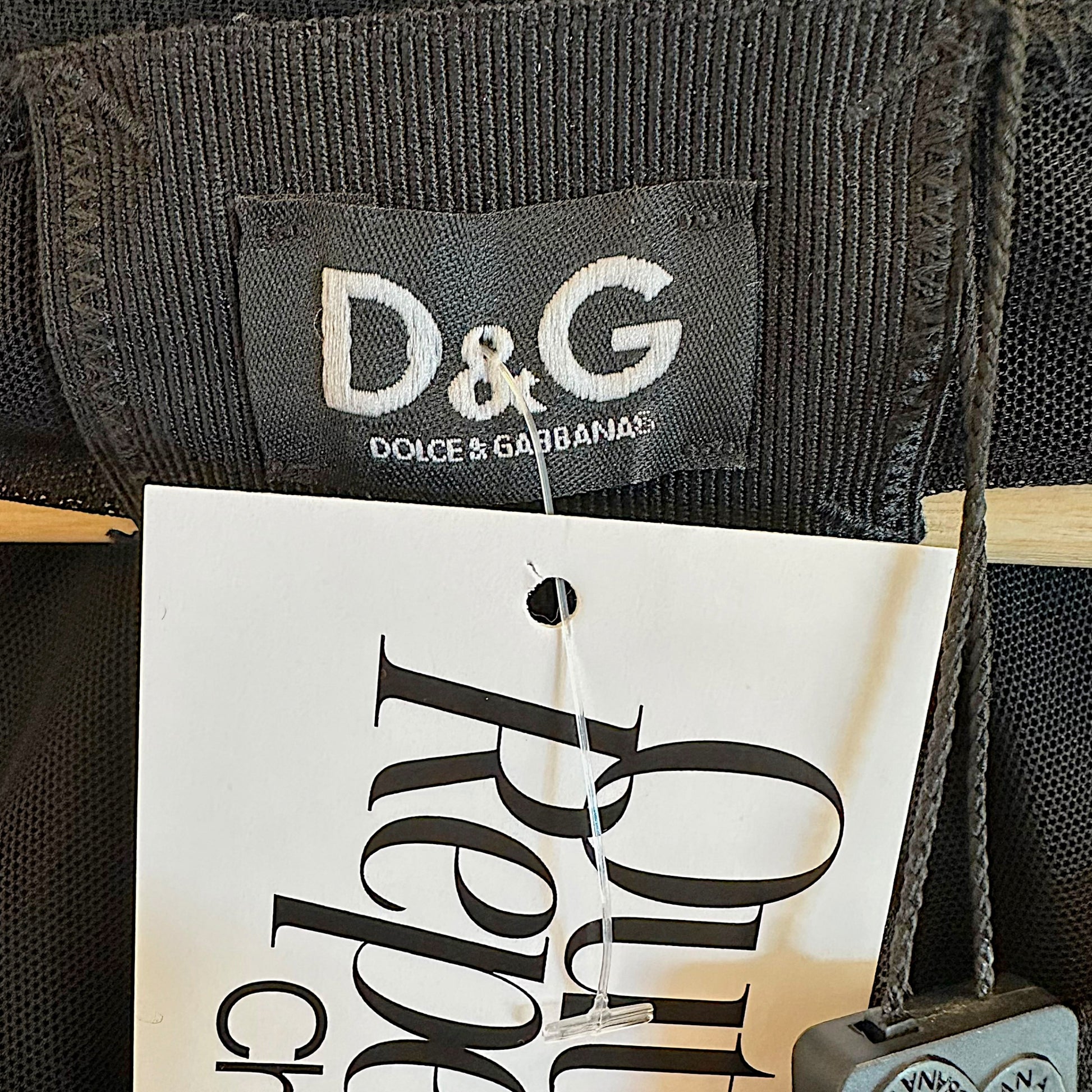 Dolce & Gabbana Black Longsleeve Blouse With Hook And Eye