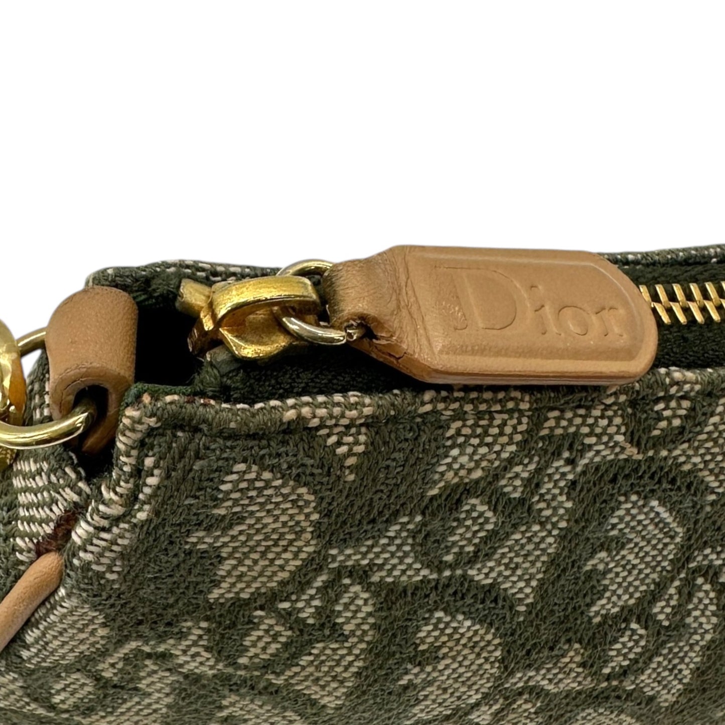 Christian Dior Green Monogram Trotter Mini Saddle Bag - Outfit Repeater