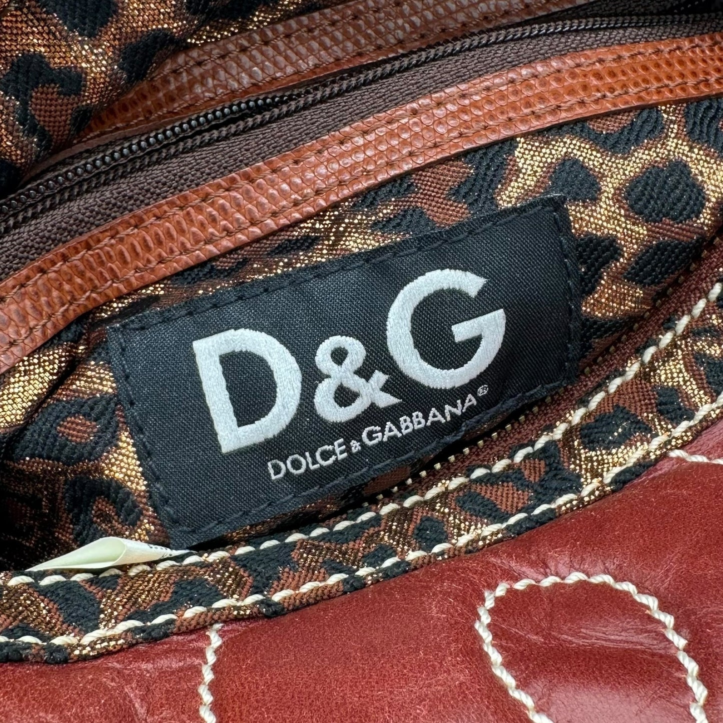 Dolce & Gabbana D&G Burgundy Logo Bag - Outfit Repeater