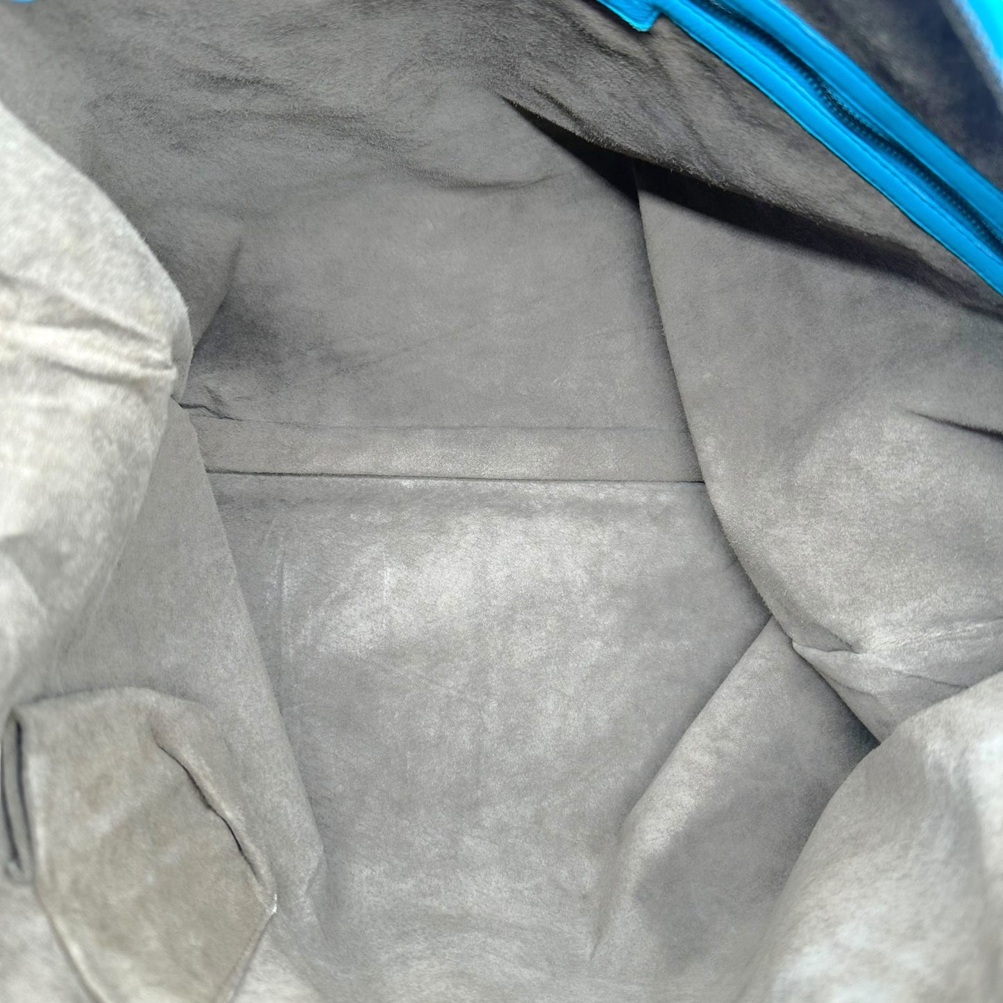 Bottega Veneta Turquoise Leather Convertible Maxi Tote Bag