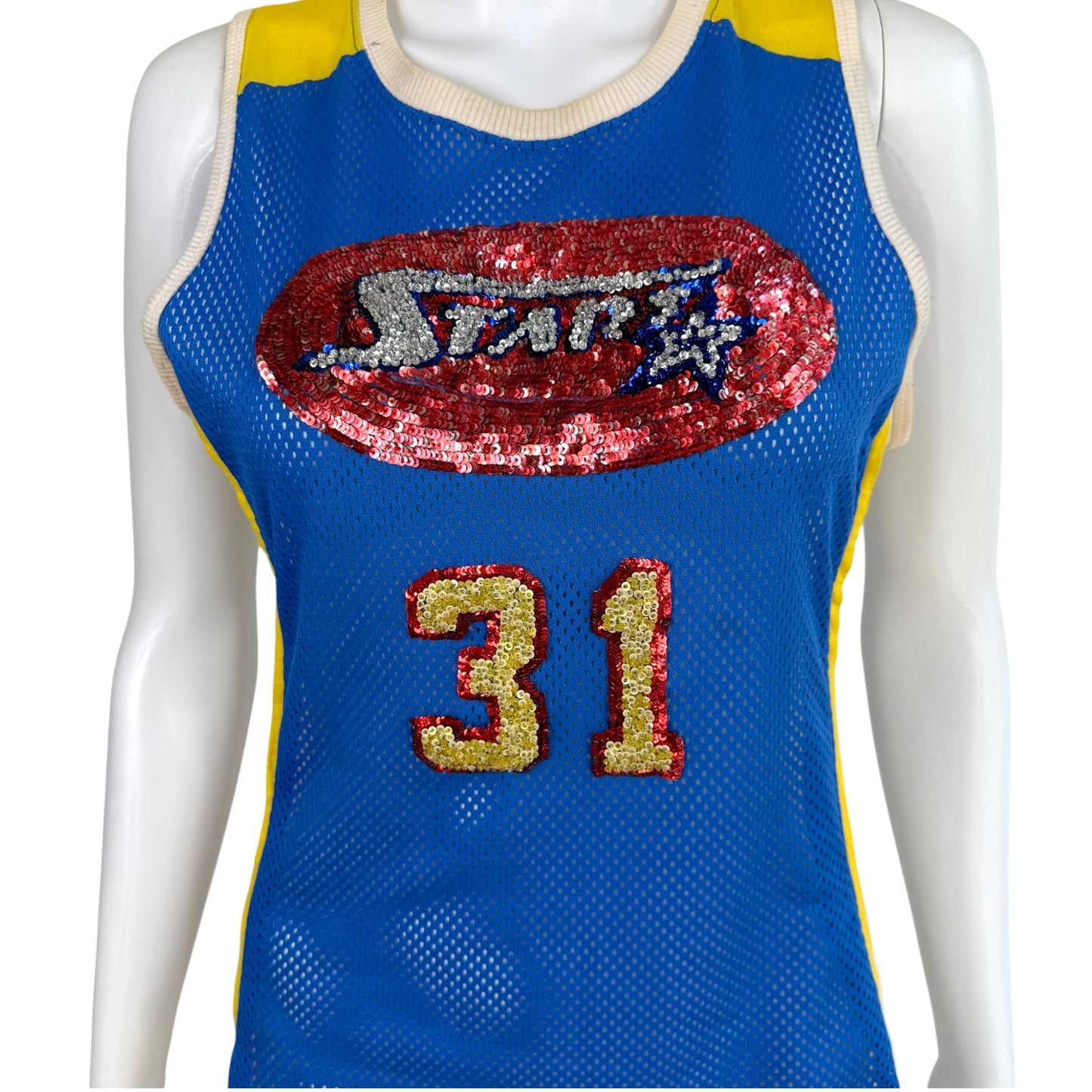 Dolce & Gabbana Primary Color 'Star' Sequin Jersey Tank
