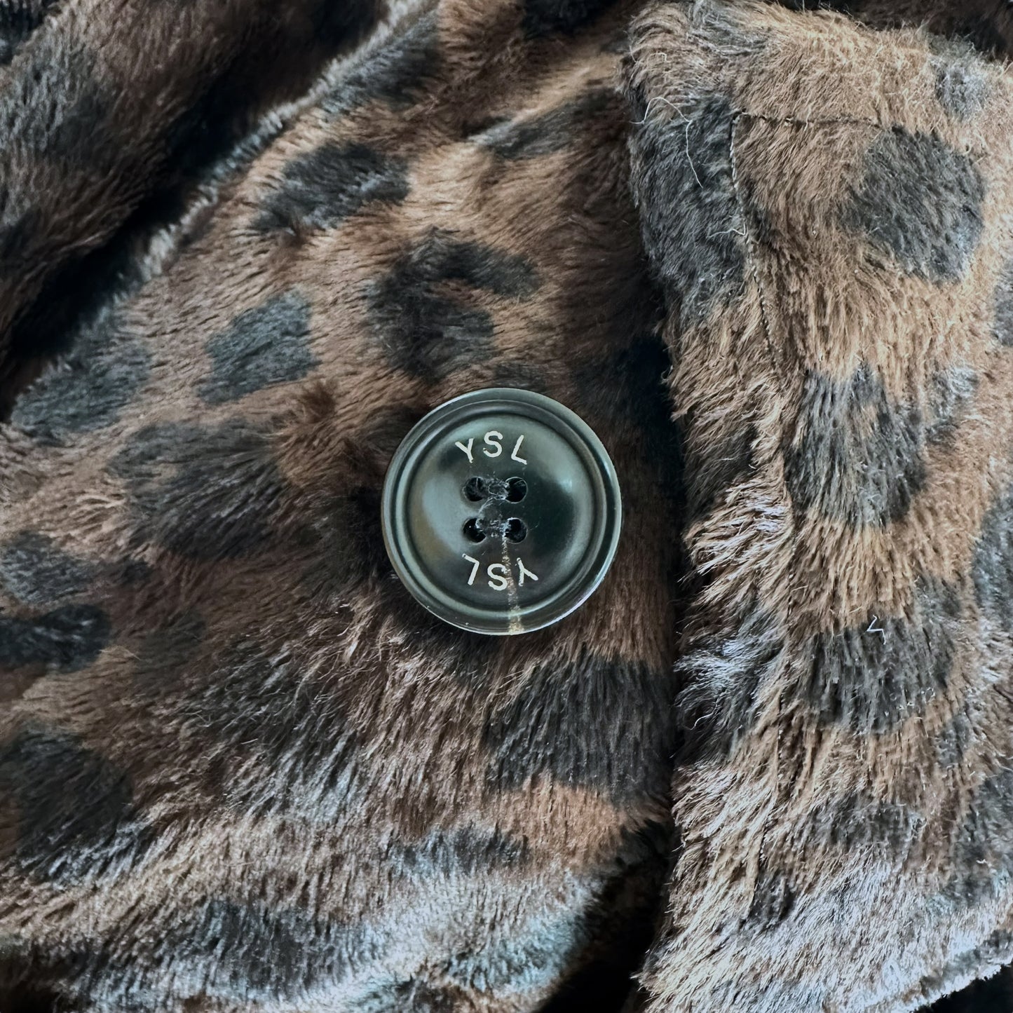Yves Saint Laurent Faux Fur Leopard Trench Coat - Outfit Repeater