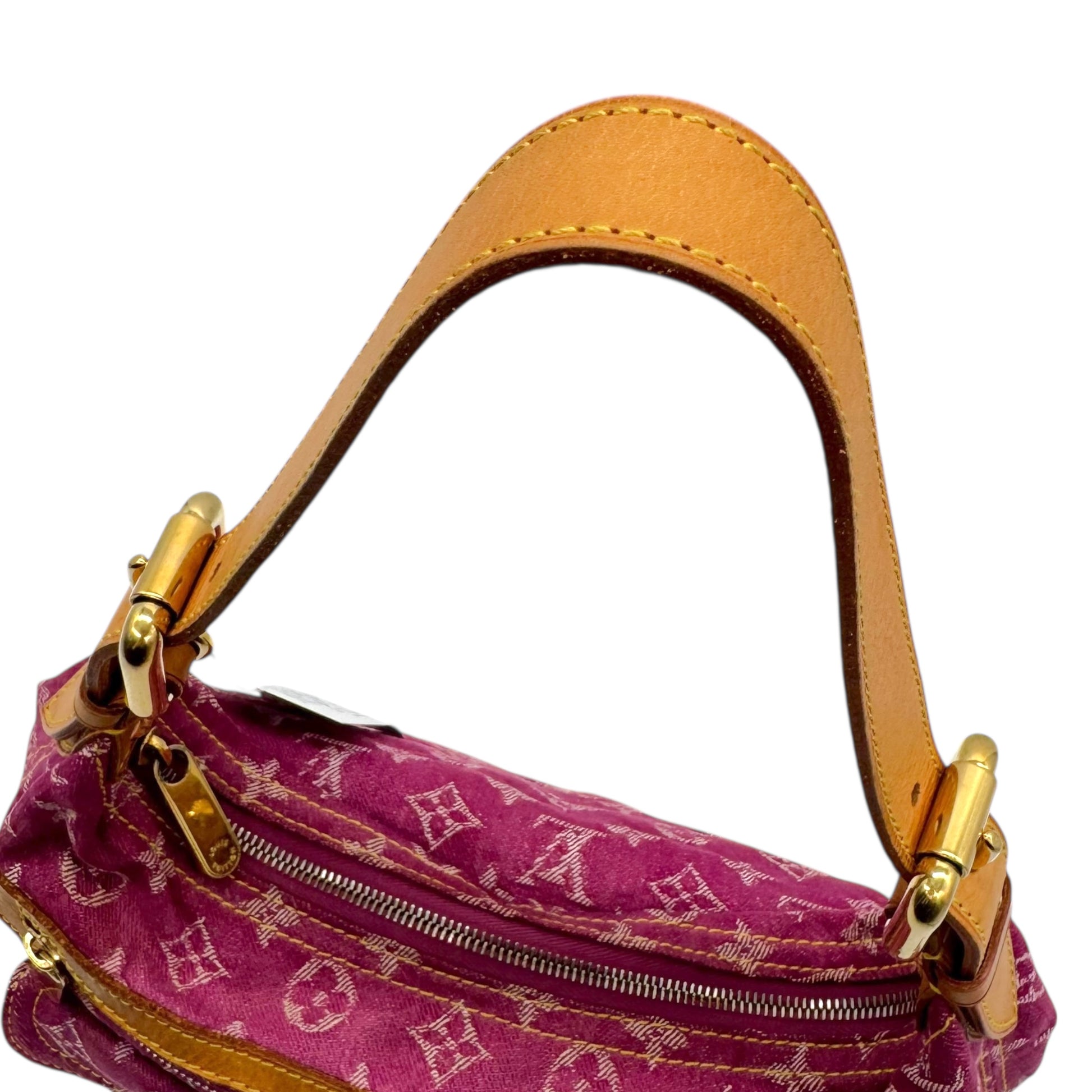 Louis Vuitton Pink Denim Monogram Baggy PM Shoulder Bag - Outfit Repeater