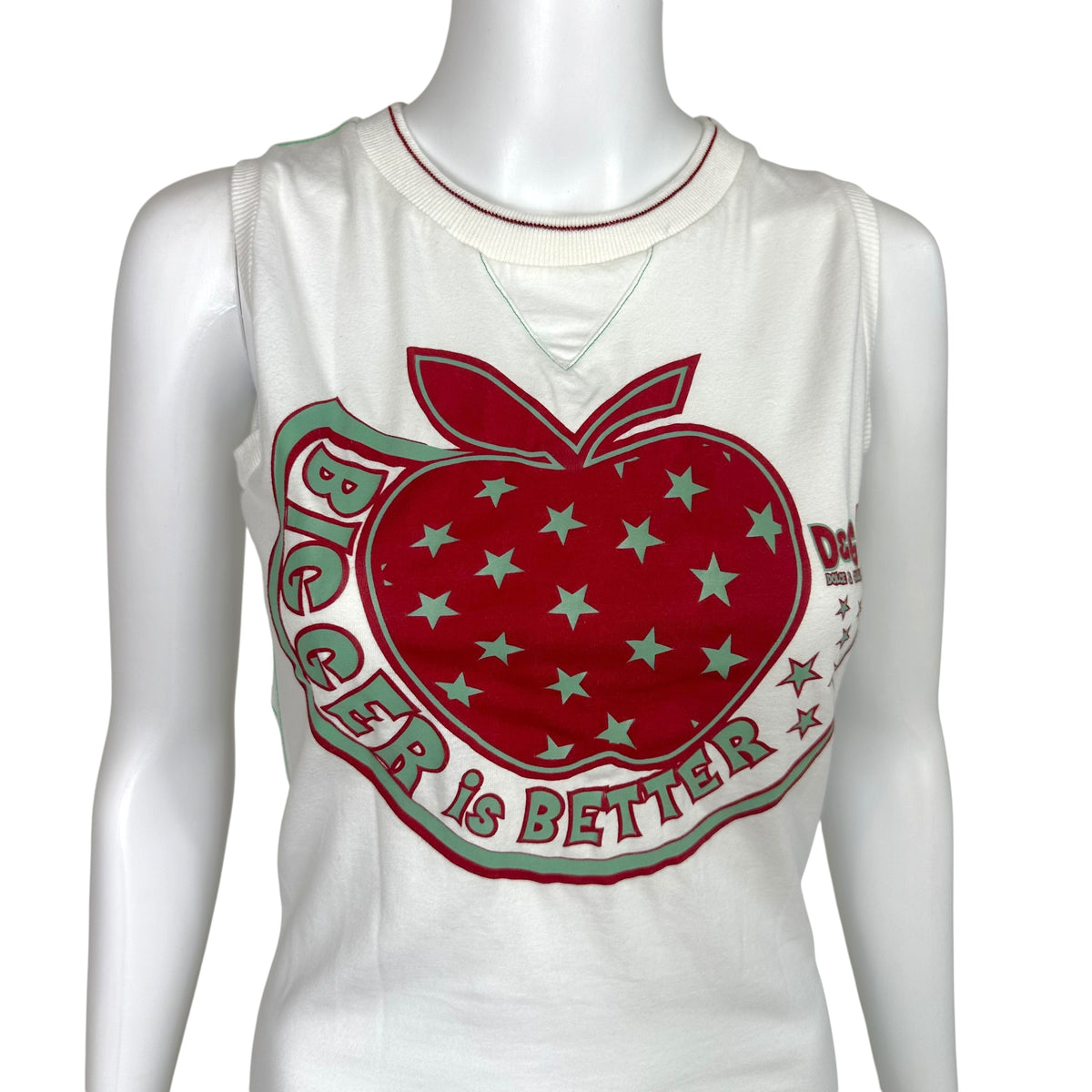 D&G Dolce & Gabbana 'Bigger is Better' Strawberry Graphic Tank
