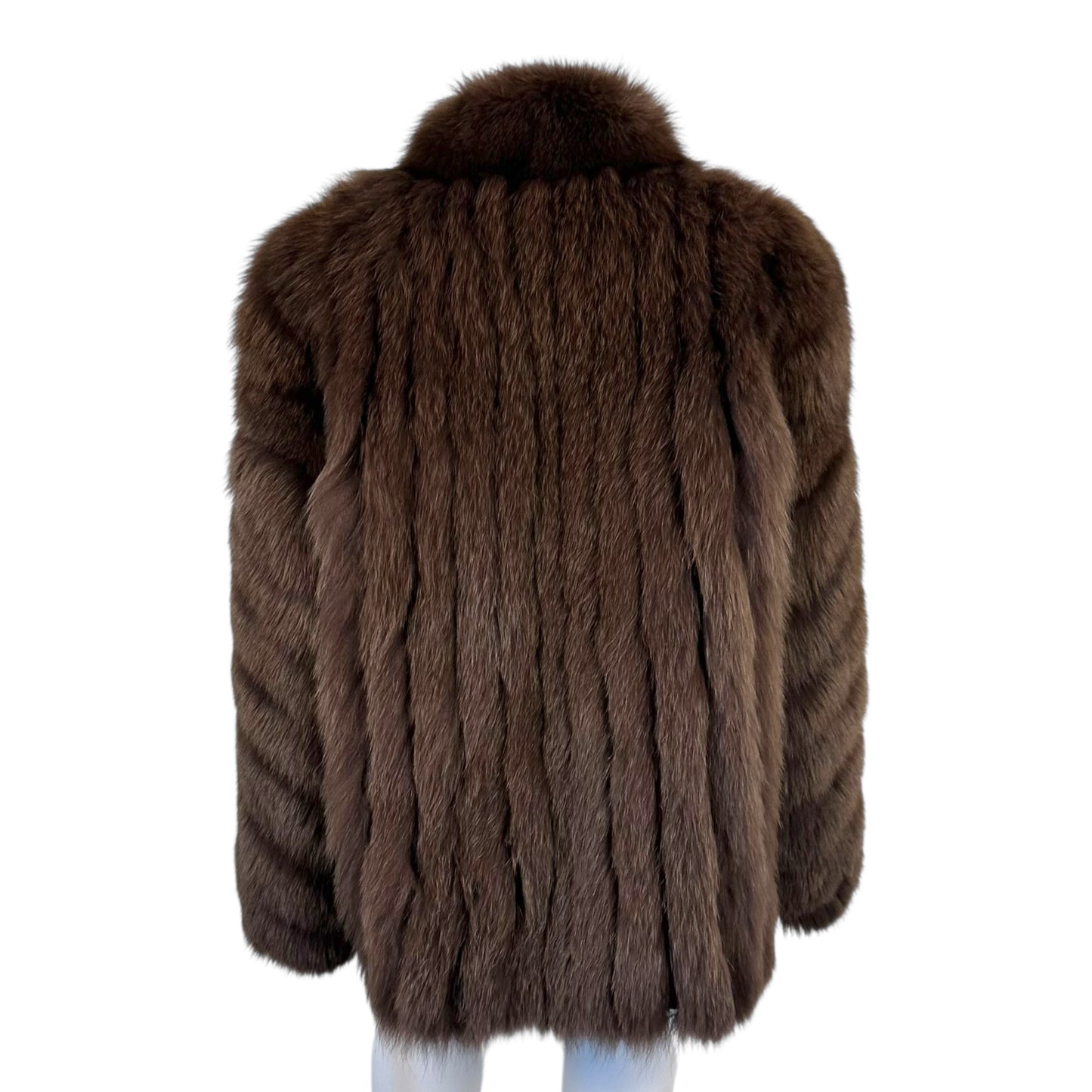 Saga Brown Fox Fur Coat
