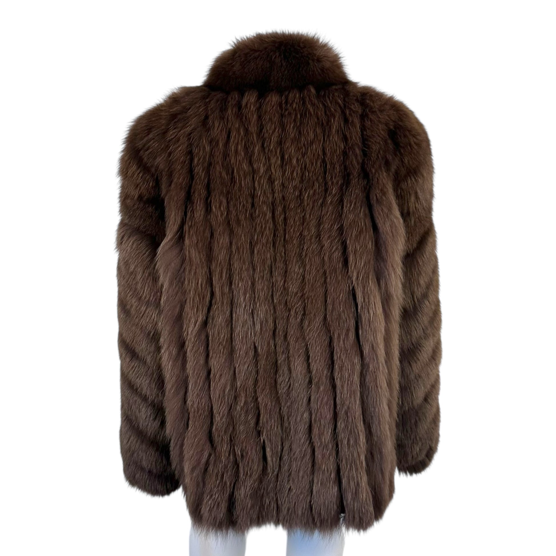 Saga Brown Fox Fur Coat