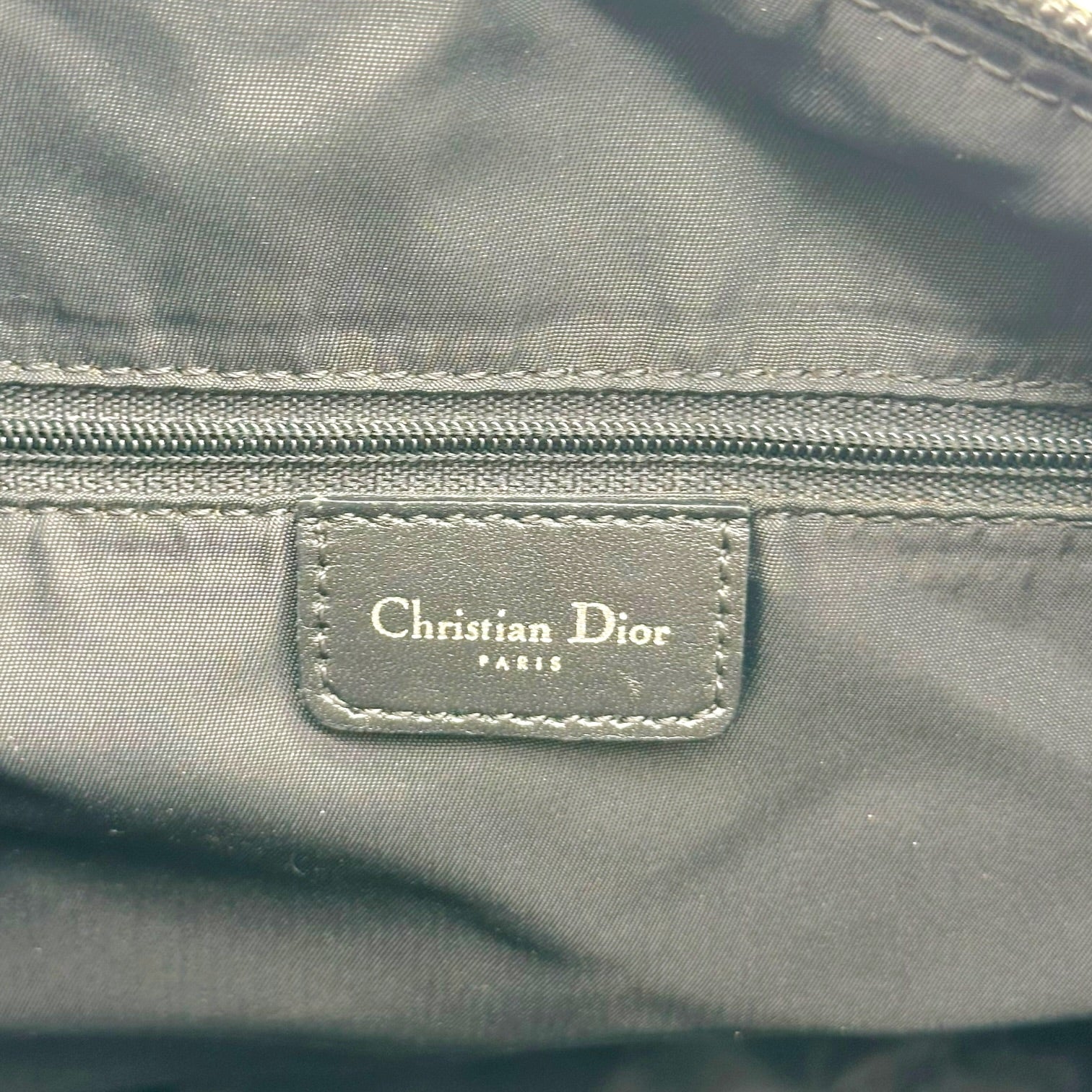 Christian Dior Black Trotter Monogram Satchel Bag