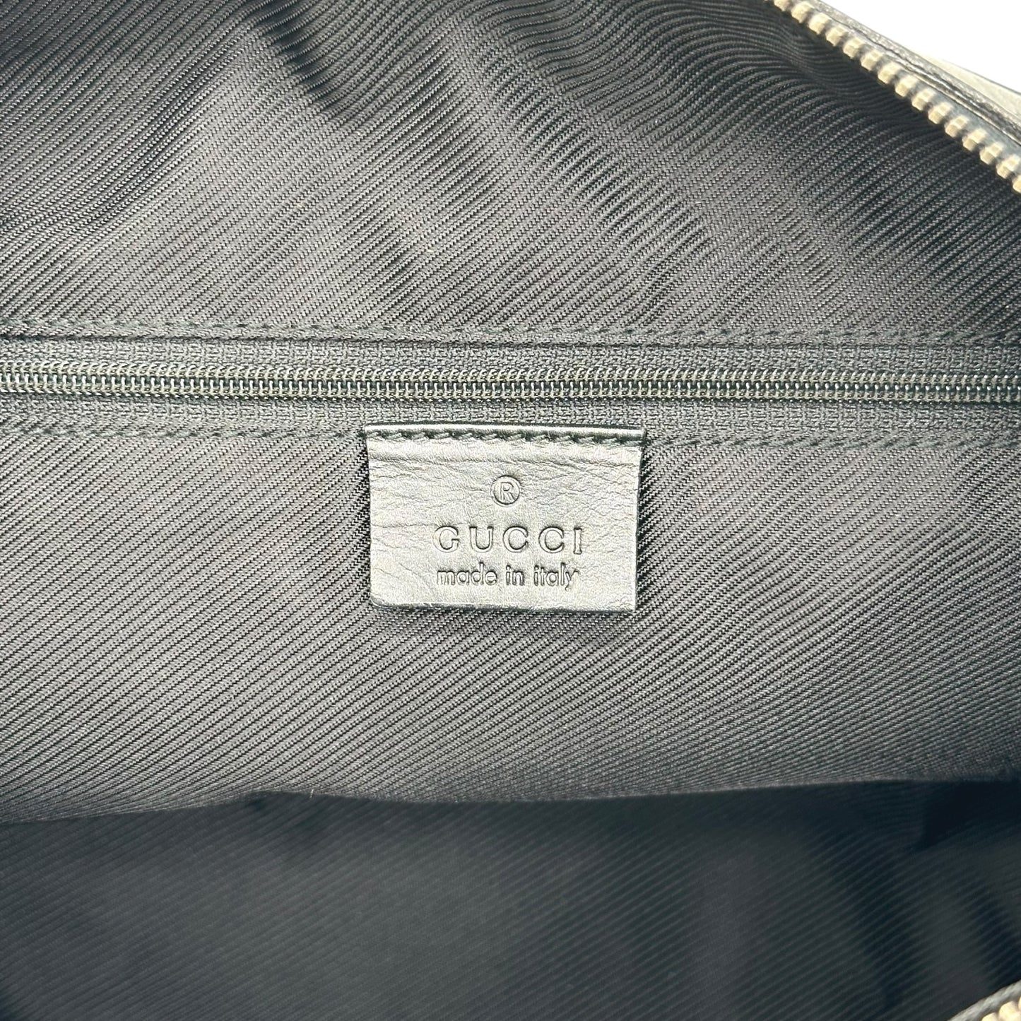 Gucci Black Monogram Boston Shoulder Bag