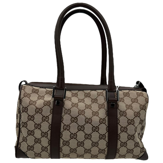 Gucci Tan Monogram Boston Bag - Outfit Repeater