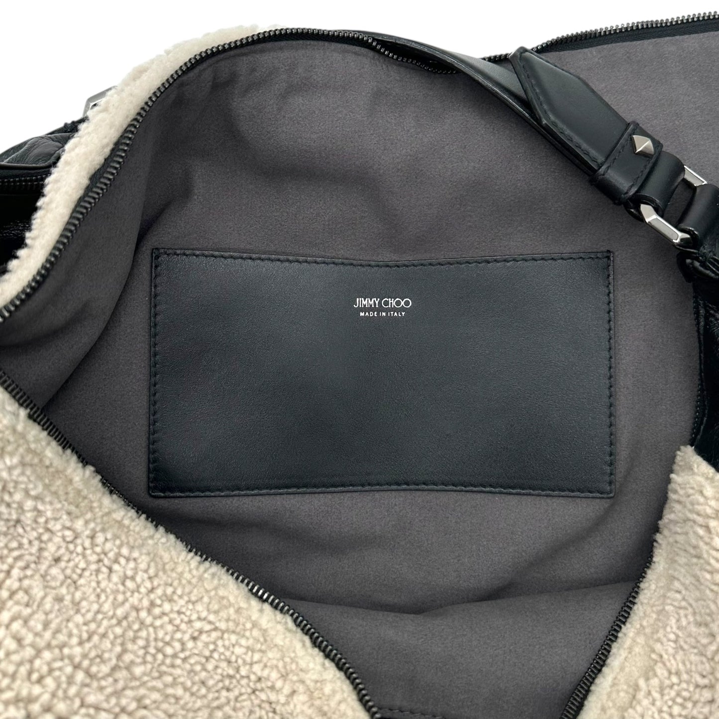 Jimmy Choo Sheraling & Leather Oversized Slouchy Hobo Bag