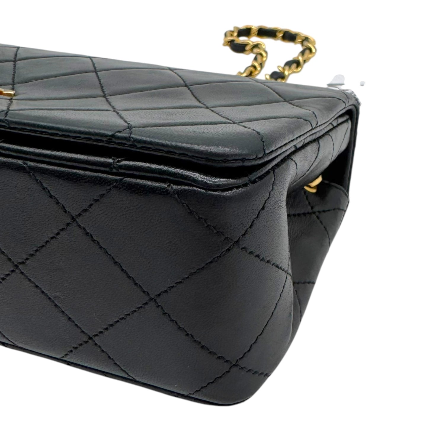 Chanel Black Matelasse Lambskin Small Crossbody Bag