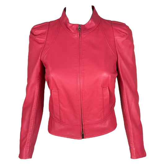 Celine Pink Perforated Leather Jacket (AS IS)