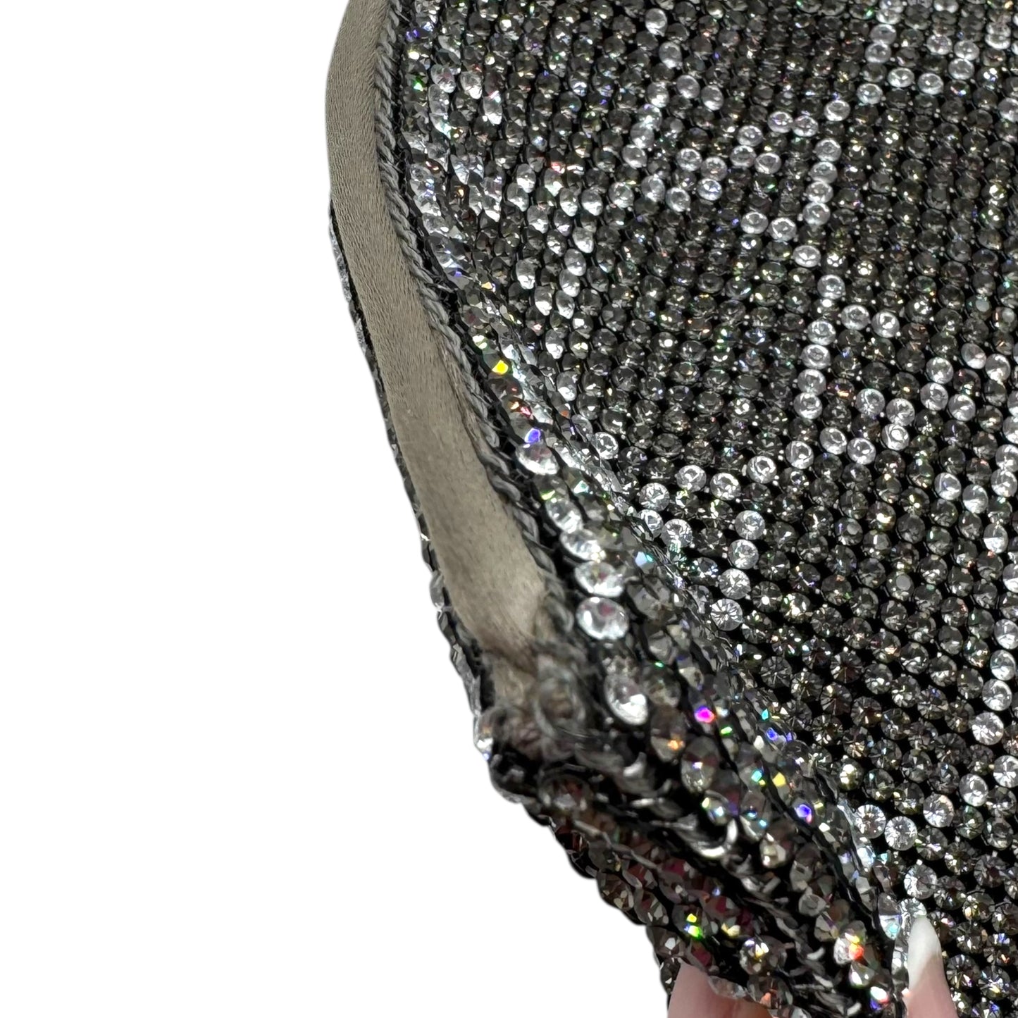 Gucci by Tom Ford S/S 1998 Silver Crystal & Silk Guccissima Mini Bag RARE - Outfit Repeater