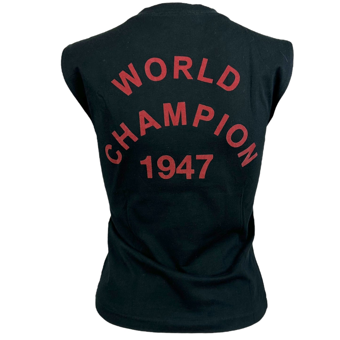 Christain Dior F/W 2002 Black & Red J'Adore Dior Tank Top - Outfit Repeater