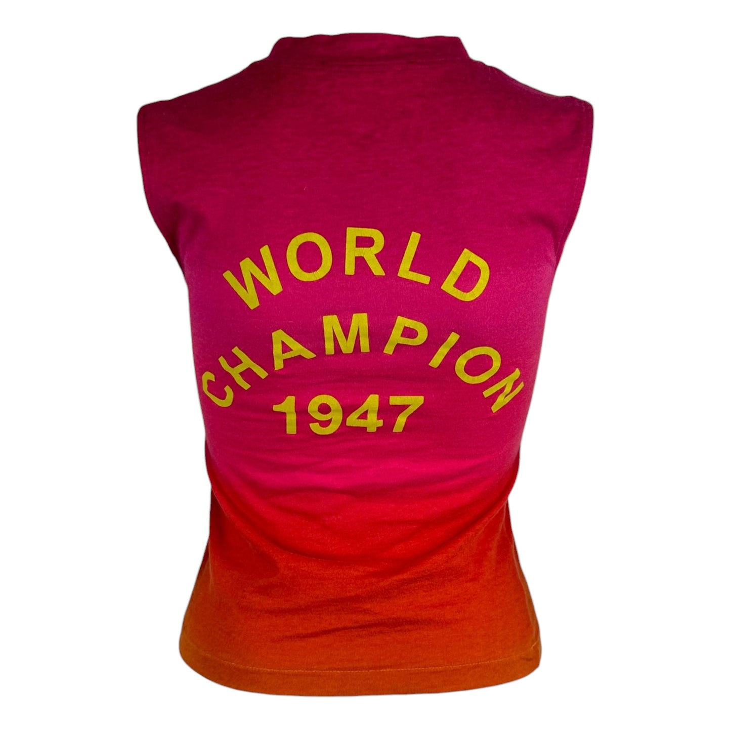 Christian Dior Pink Yellow Ombré Tank Top