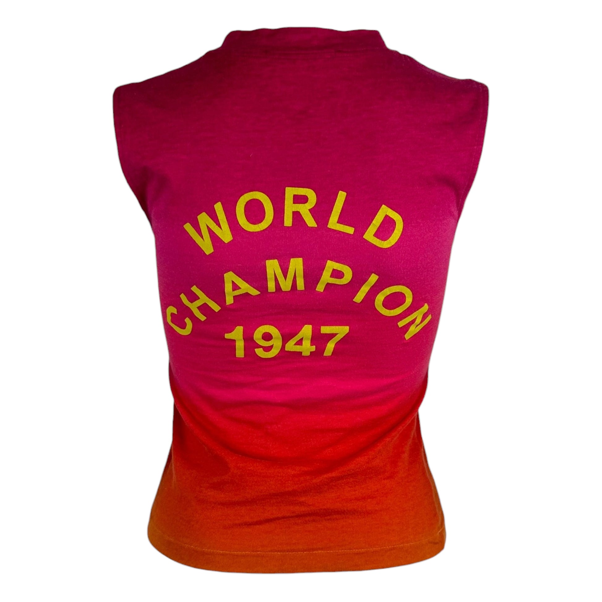 Christian Dior Pink Yellow Ombré Tank Top