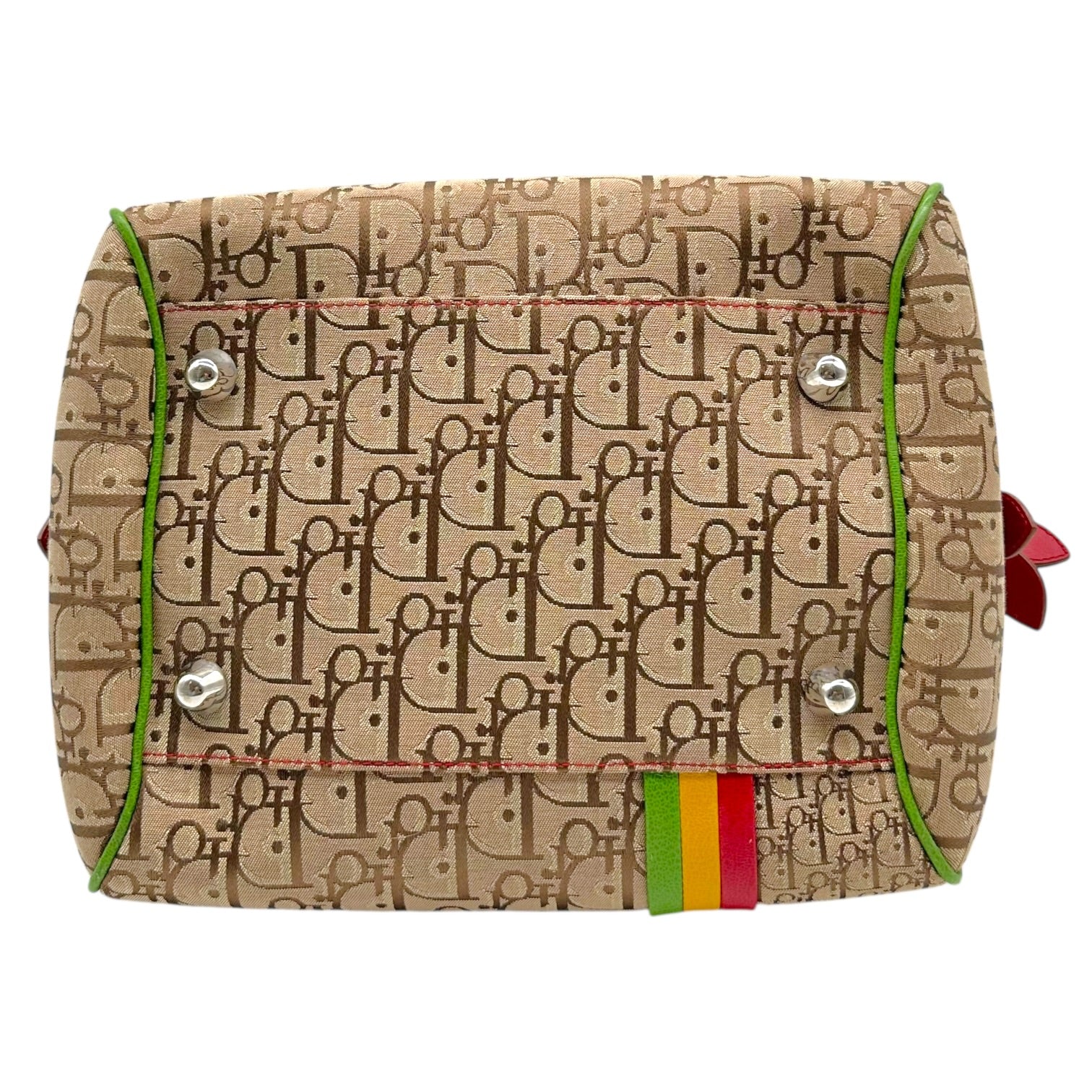Christian Dior Bowler Bag Beige Trotter Monogram