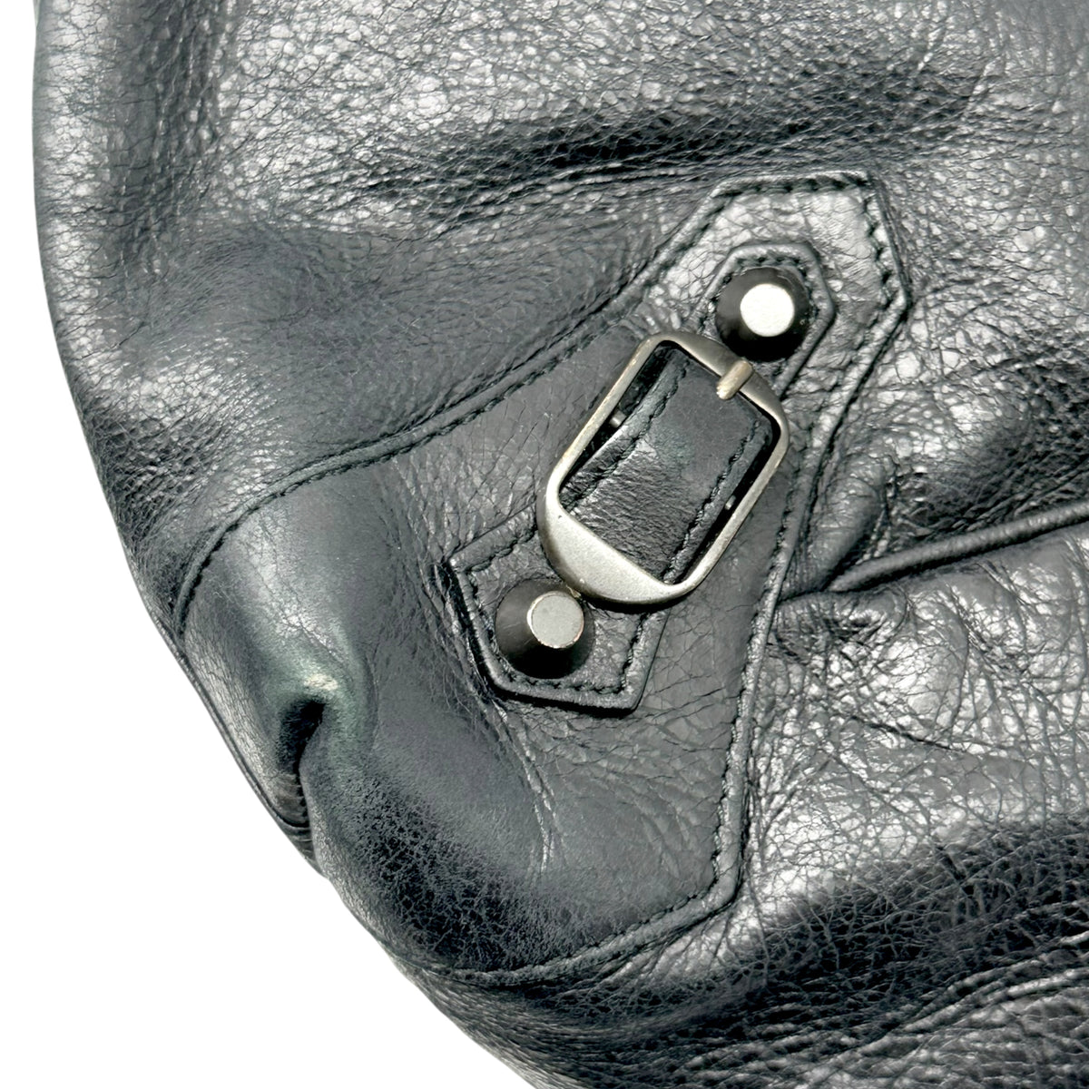 Balenciaga Black Leather City Tote Bag