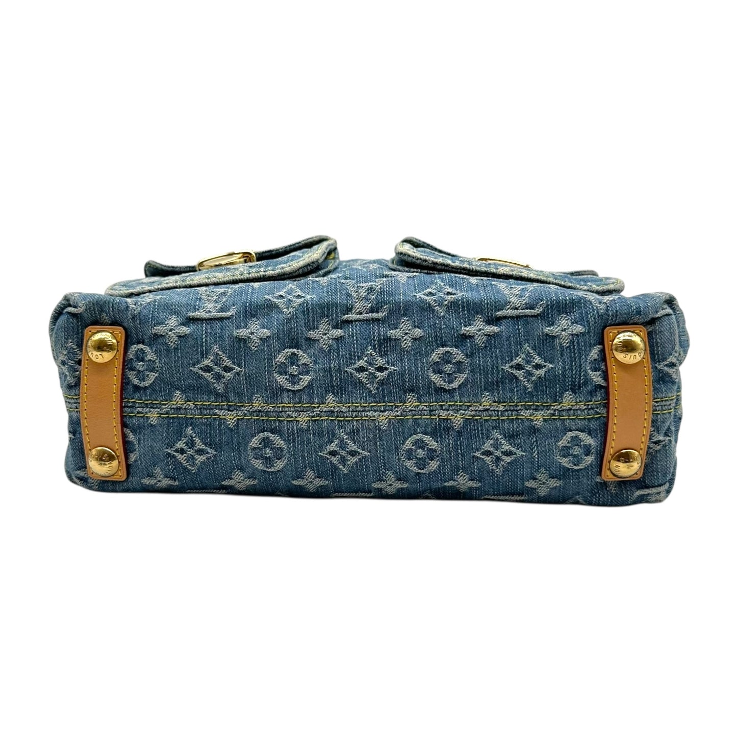 Louis Vuitton Blue Denim Monogram Baggy PM Shoulder Bag