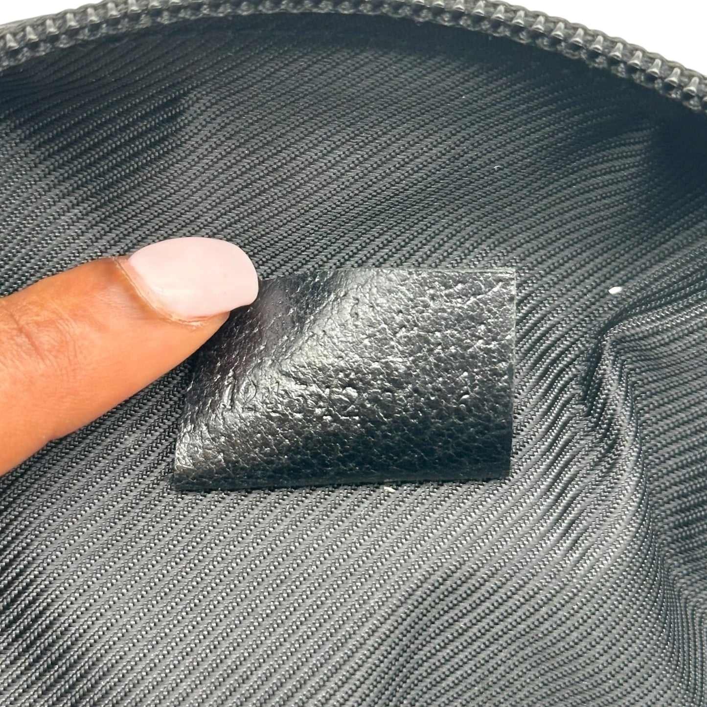 Gucci Black Monogram Top Handle Pochette Bag