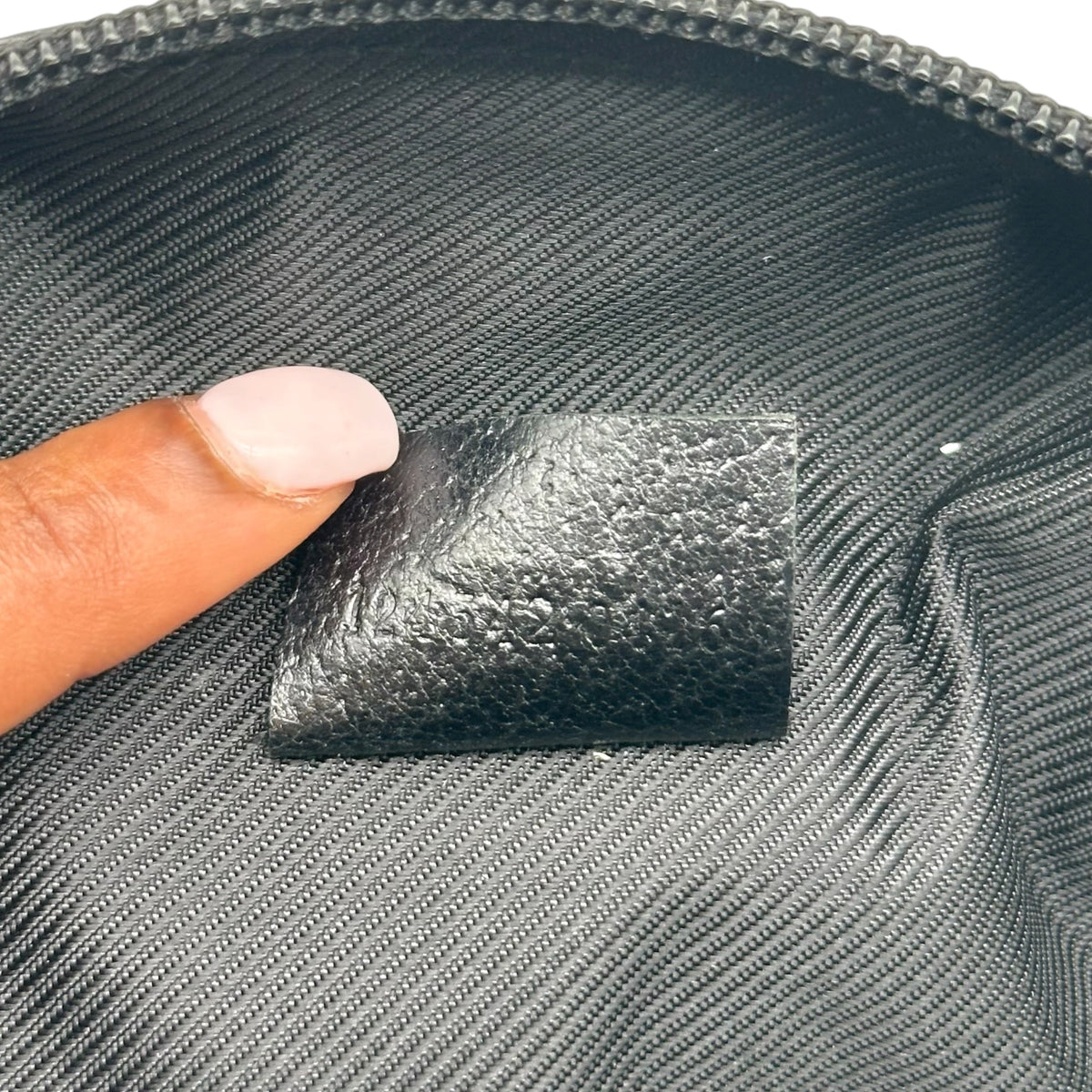 Gucci Black Monogram Top Handle Pochette Bag