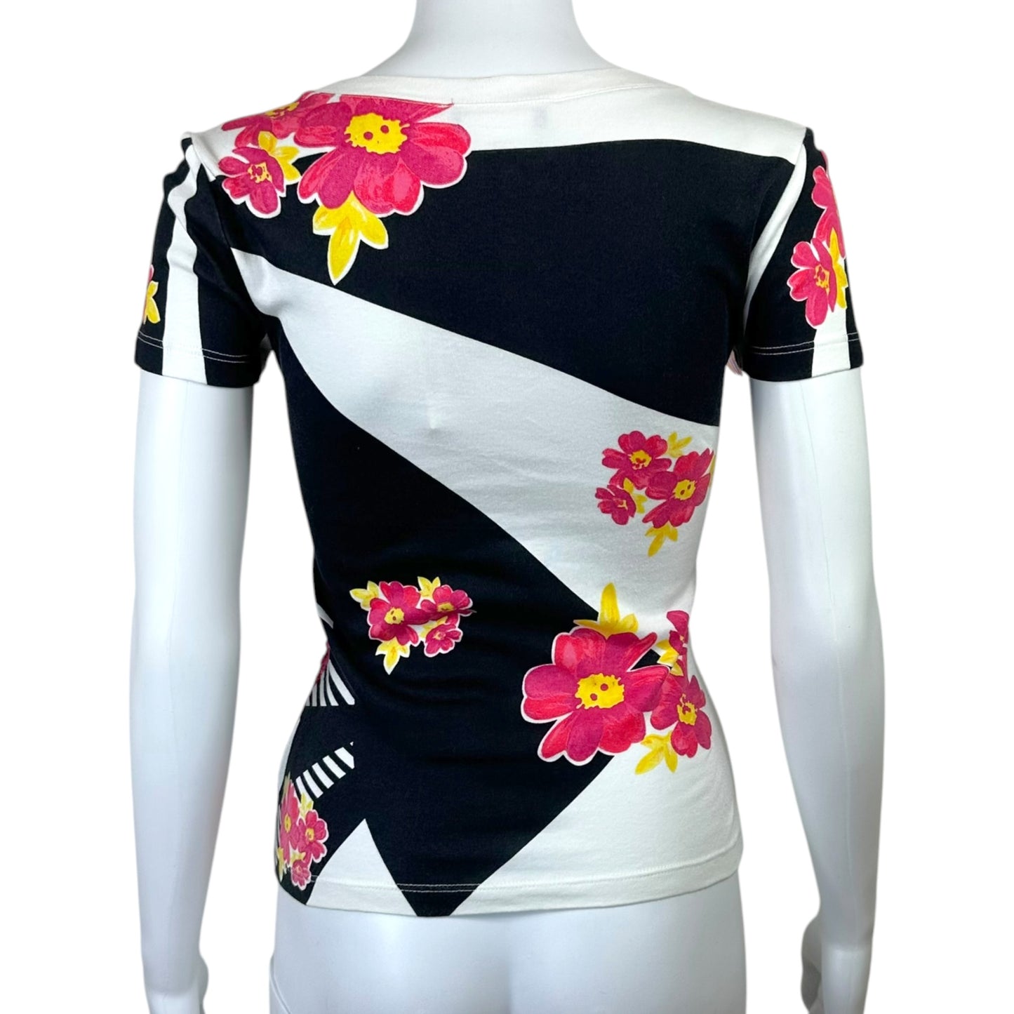 Christain Dior F/W 2004 Dior Dolls Sequin & Leather Embellished Graphic T-Shirt