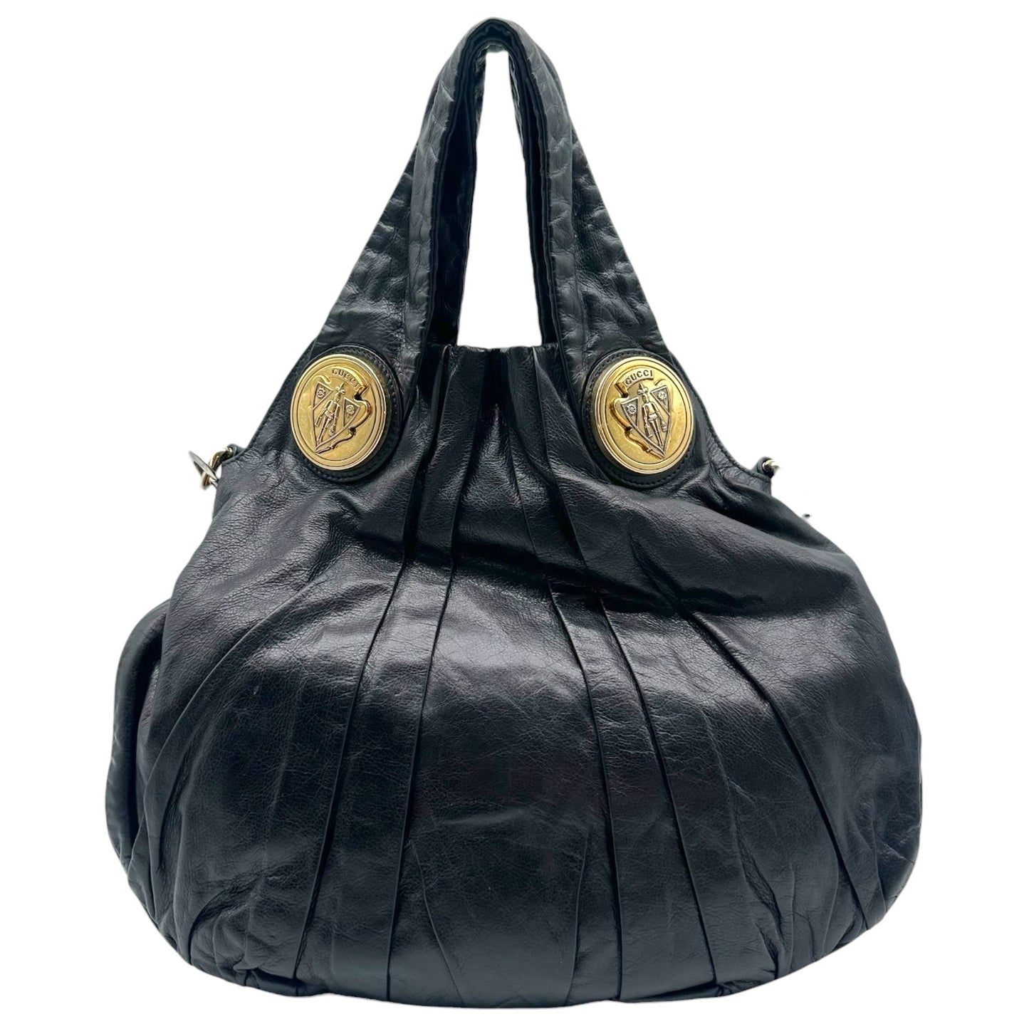 Gucci Black Leather Small Hysteria 2-Way Bag