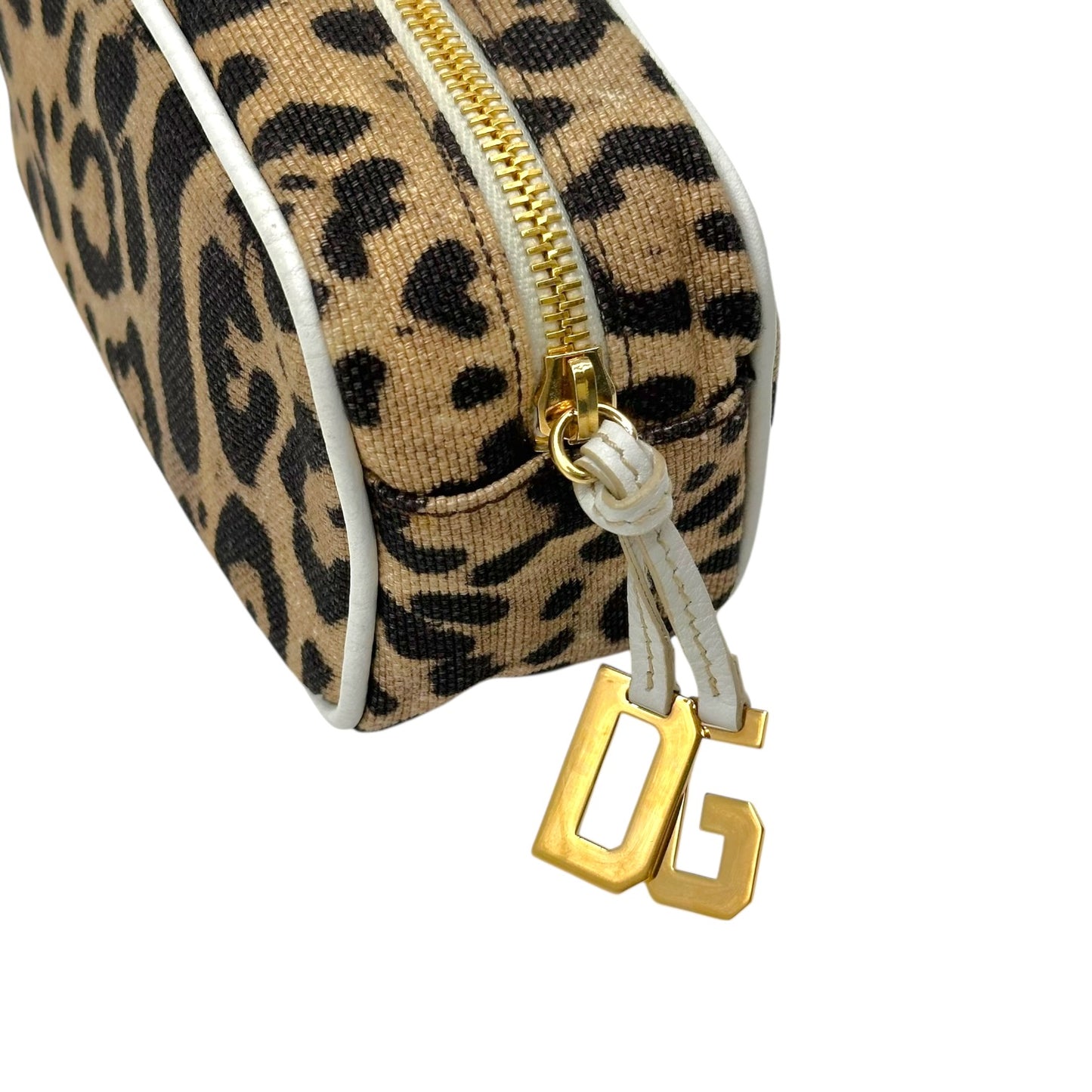 Dolce & Gabbana Leopard Print Small Cosmetic Bag