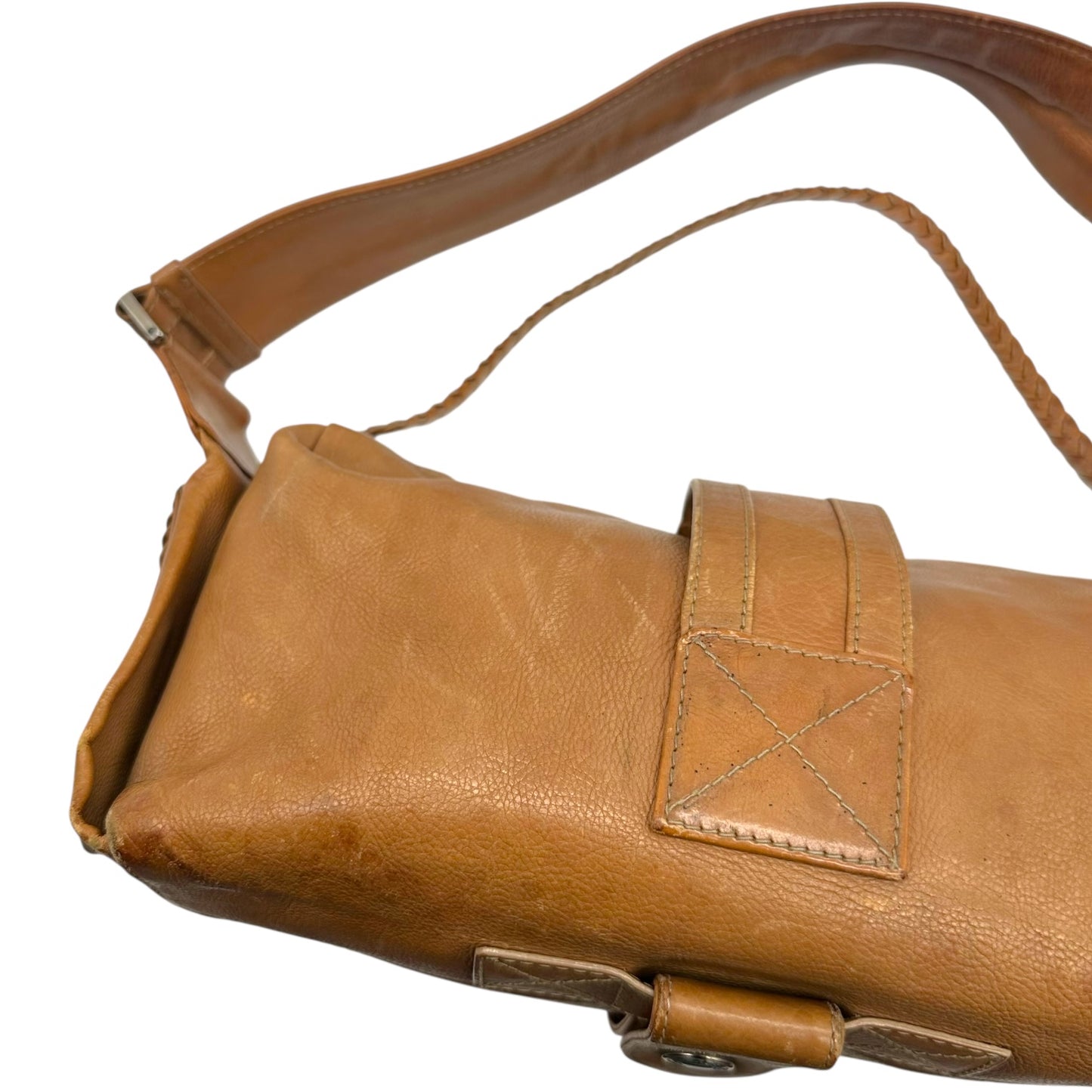 Christian Dior F/W 2005 Brown Leather 'Flight' Shoulder Bag