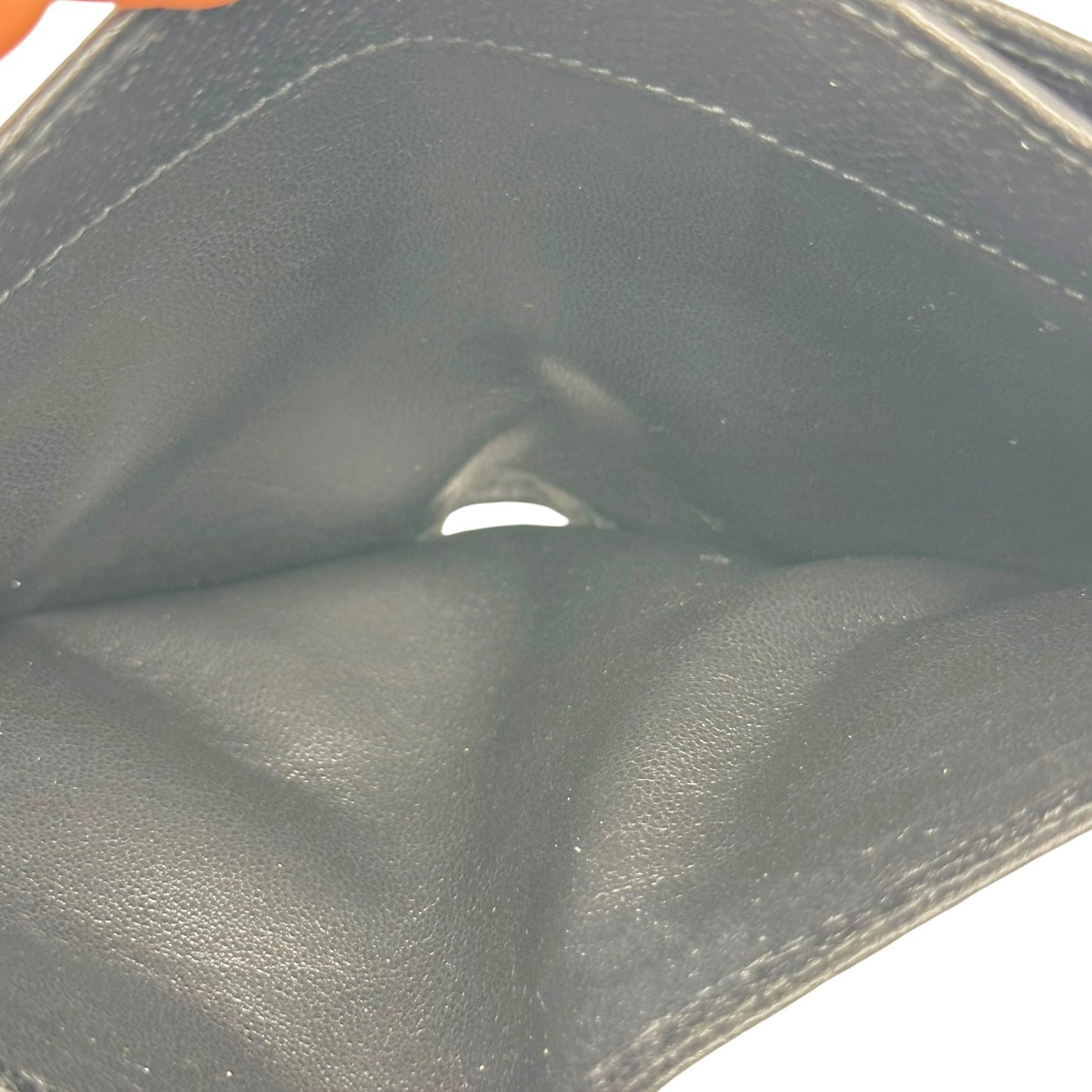 Gucci Black Leather Bi-Fold Wallet with Silver G Logo