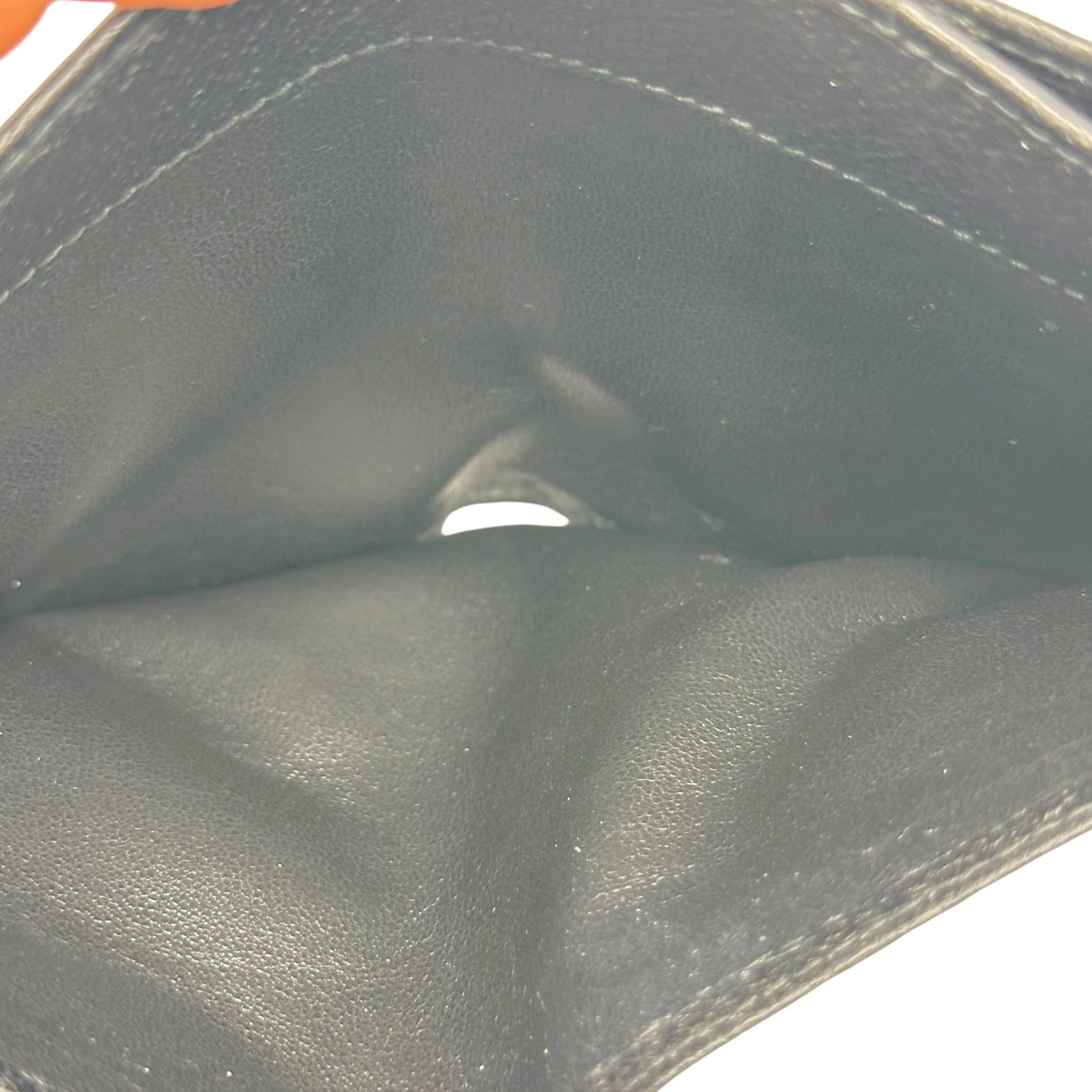 Gucci Black Leather Bi-Fold Wallet with Silver G Logo