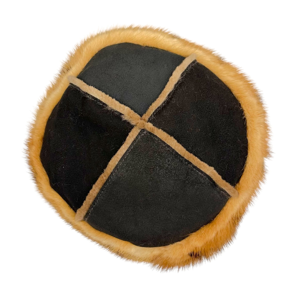Louis Vuitton Monogram Hat Shearling Mink Fur