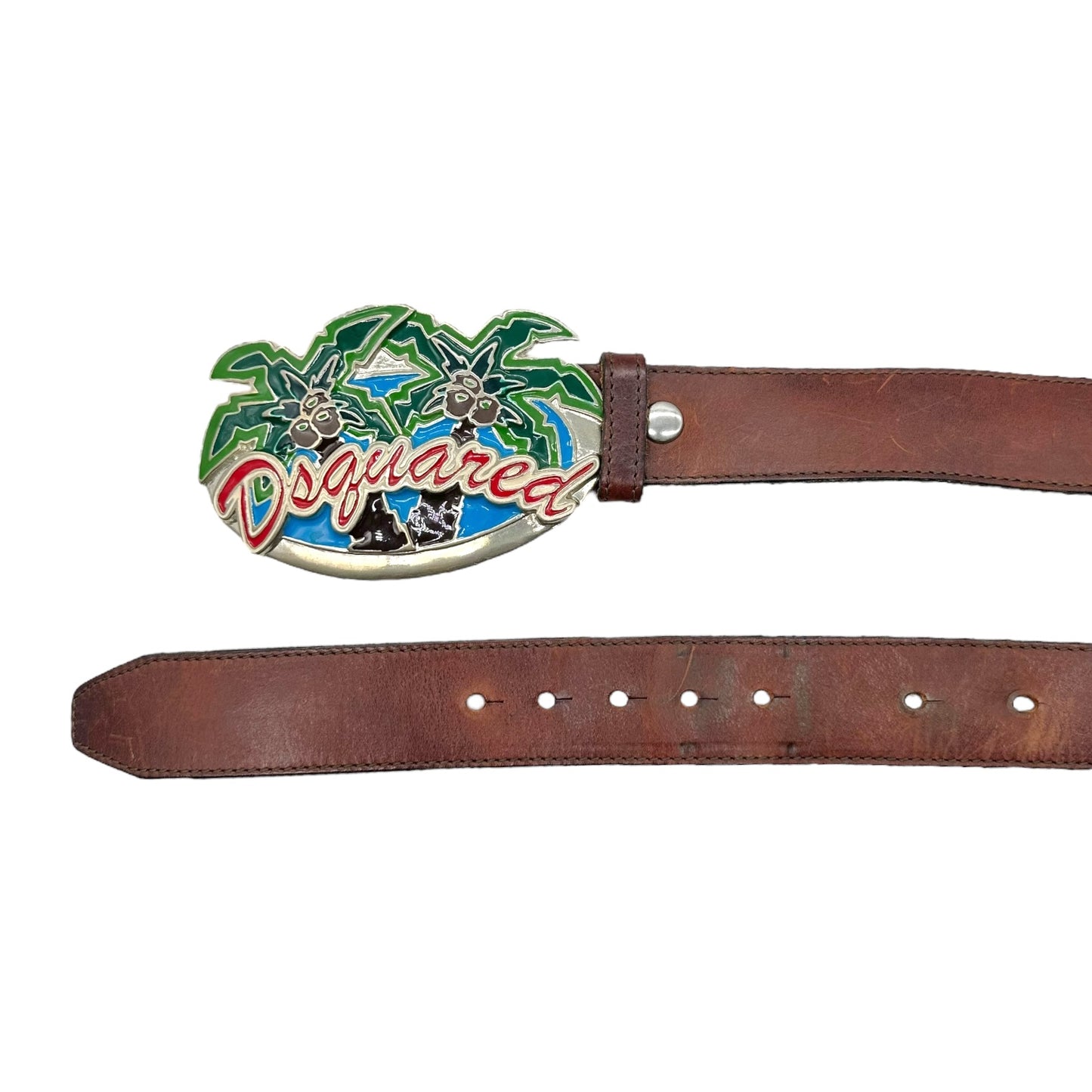 Dsquared2 Palm Tree Logo Belt