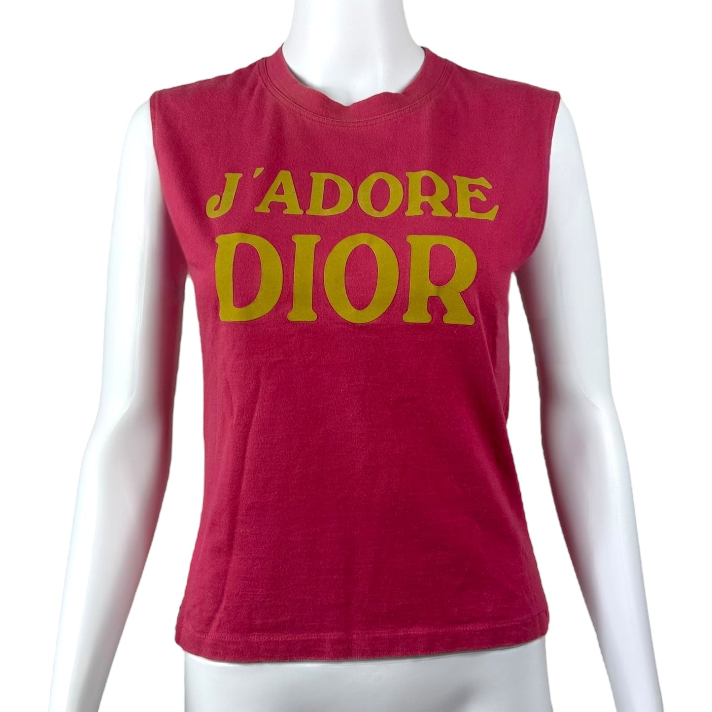 Christian Dior F/W 2002 Pink & Yelow J'Adore Dior Tank