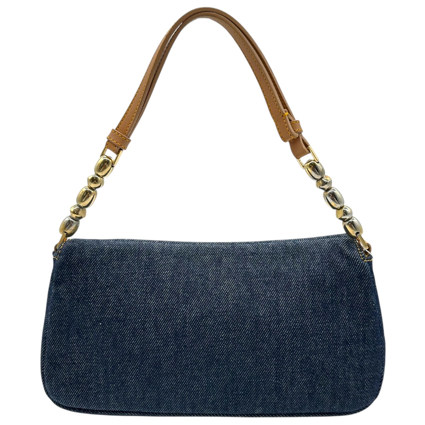 Christian Dior Blue Denim Maris Pearl Shoulder Bag