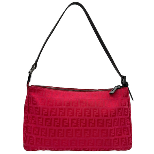 Fendi Red Zucchino Monogram Shoulder Bag - Outfit Repeater