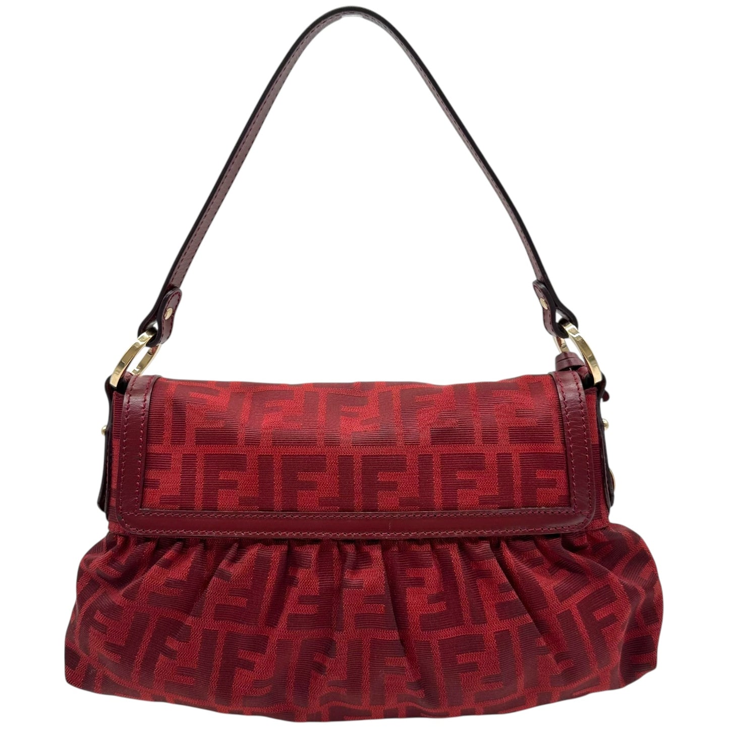 Fendi Red Zucca Monogram Small Chef Bag