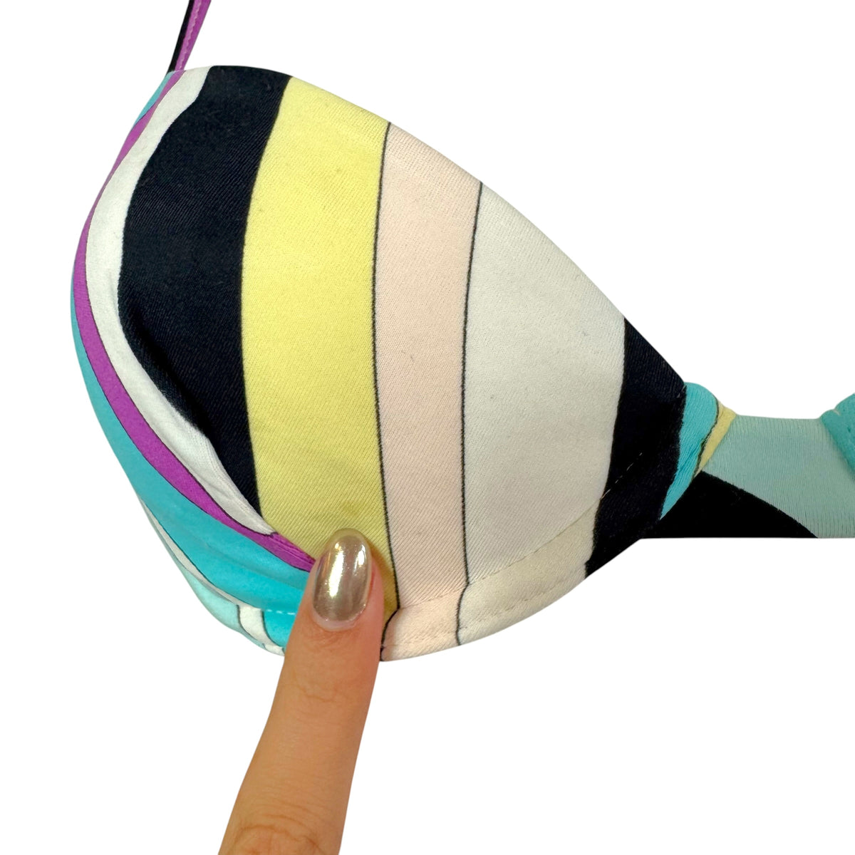 Emilio Pucci Underwire Bikini Set Multicolor Print