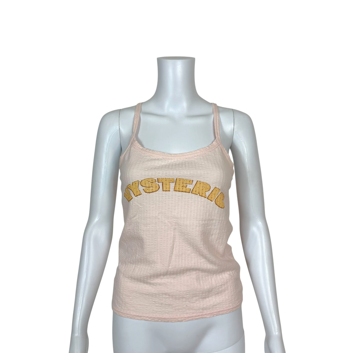 Hysteric Glamour Light Pink Cracker Logo Cami Tank