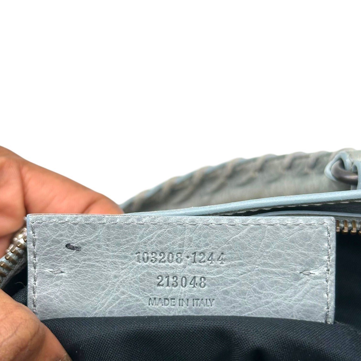 Balenciaga Light Gray / Blue First City Bag - Outfit Repeater