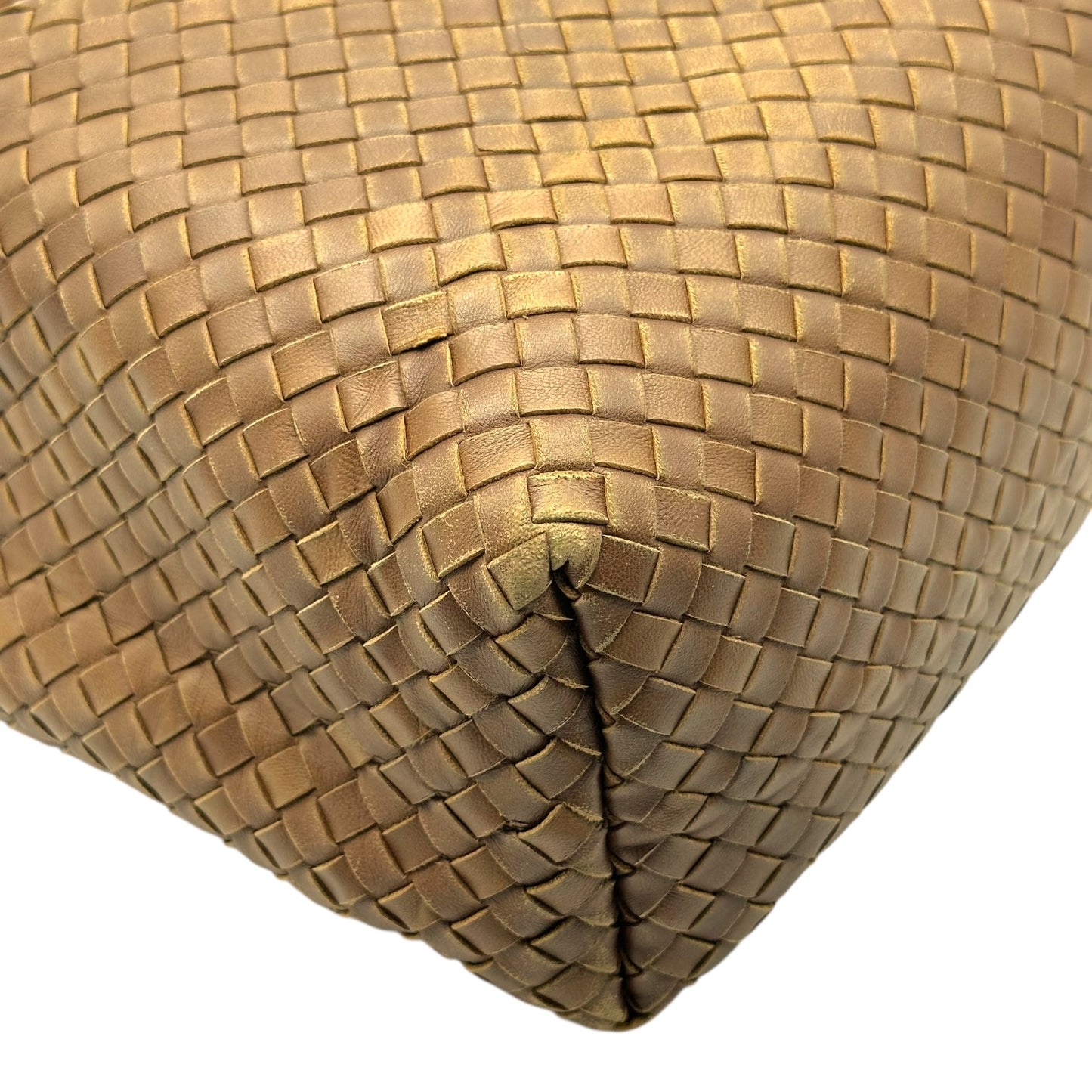 Bottega Veneta Brown Intrecciato Woven Leather Hobo Bag