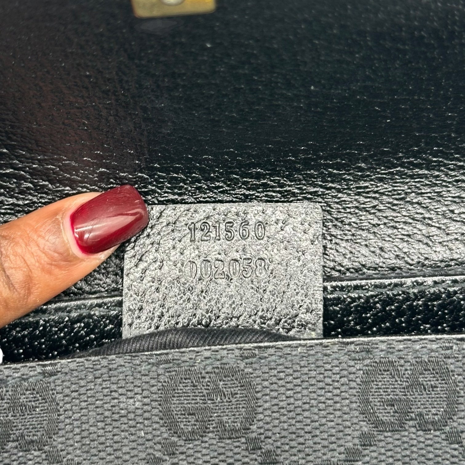 Gucci Black Monogram Gold Studded Mini Pochette Bag - Outfit Repeater