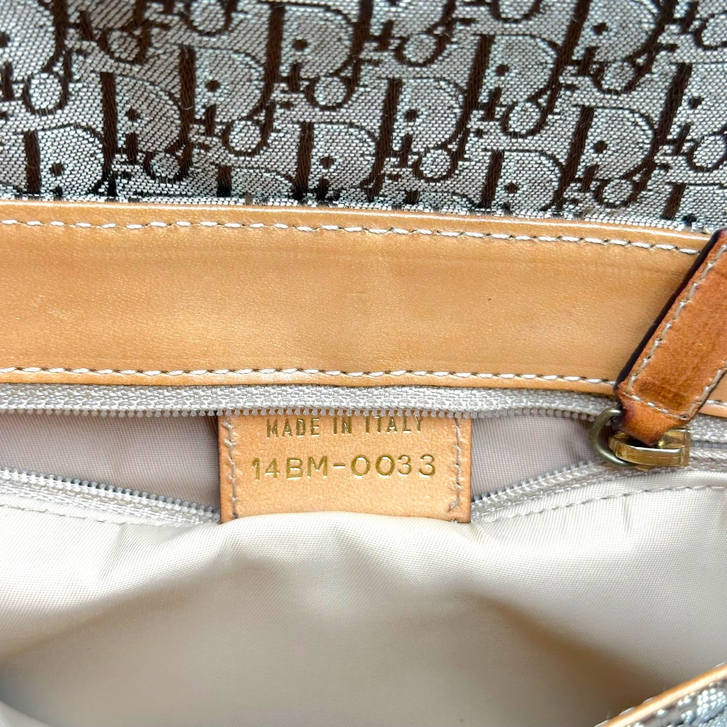 Christian Dior Crossbody Bag Tan Trotter Monogram