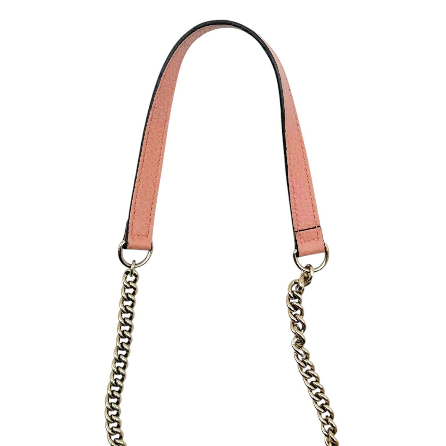 Gucci Crossbody Wallet-on-Chain Bag Blush Pink Leather