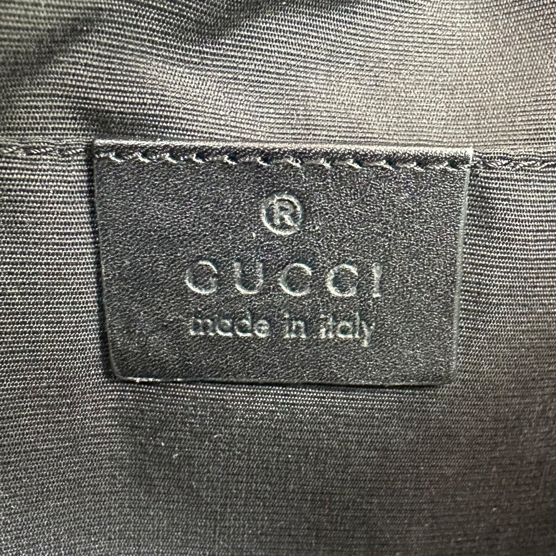 Gucci Gray Denim Monogram Shoulder Bag - Outfit Repeater