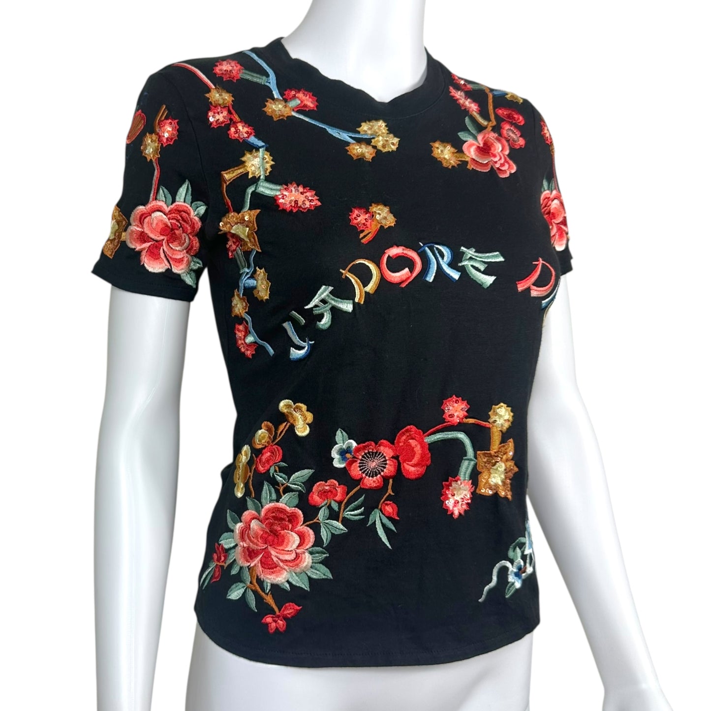 Christian Dior F/W 2001 J'Adore Dior Embroidered T-Shirt